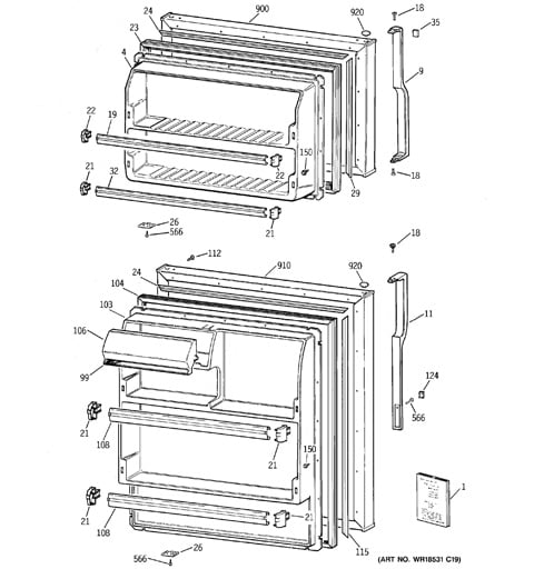 ge cafe refrigerator leveling