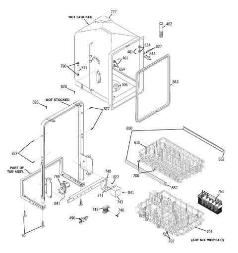 GE COMPACT Dishwasher 18