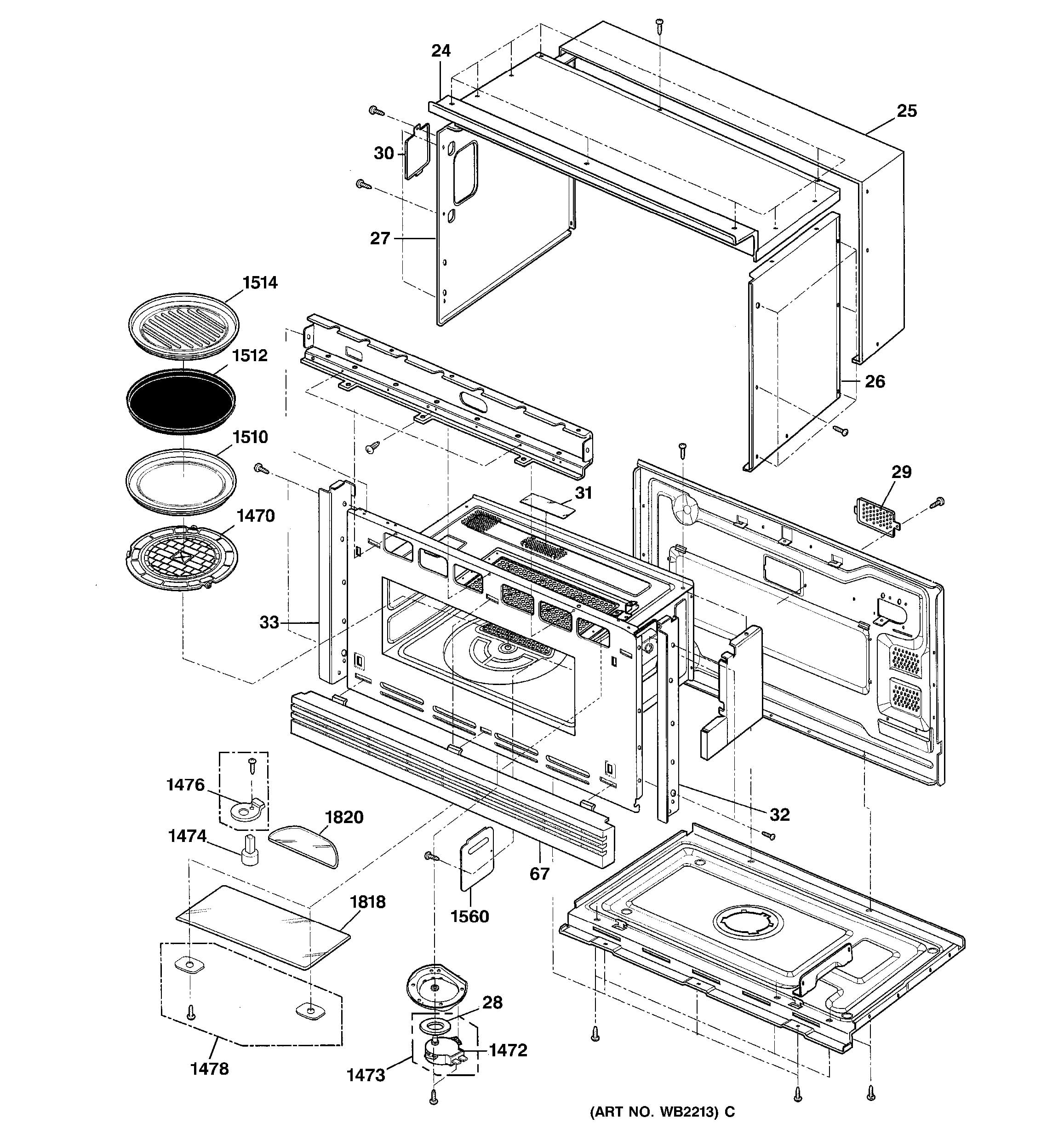 Assembly View for OVEN CAVITY PARTS SCB2001FSS02