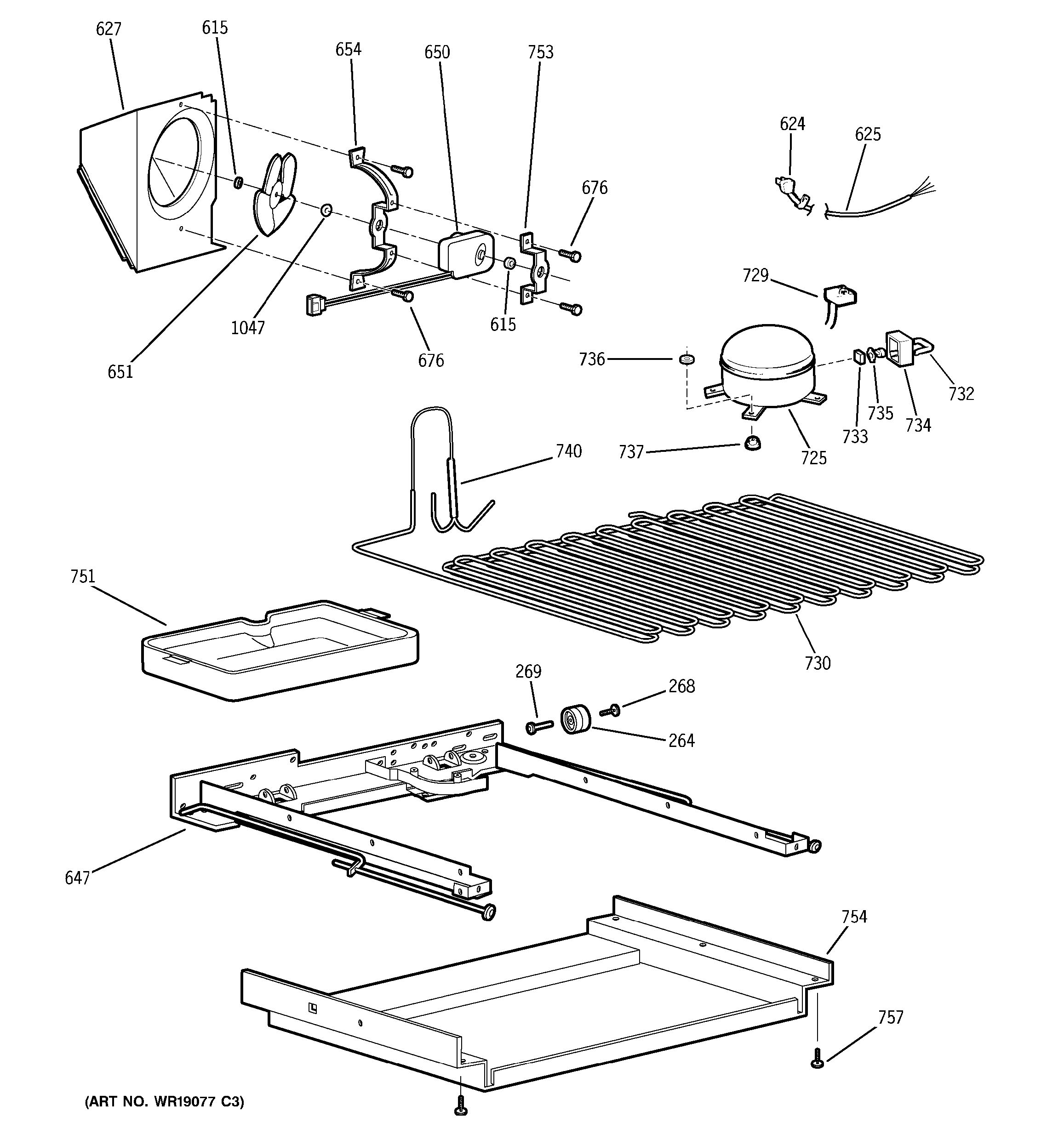 Assembly View for UNIT PARTS | PTI22SFMARBS