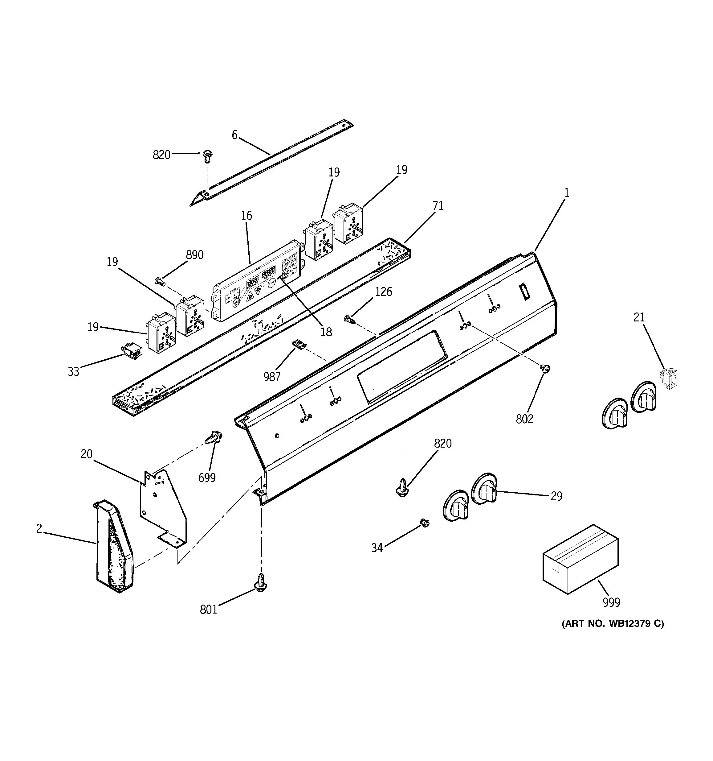 Assembly View for CONTROL PANEL | JDS26BD2CT