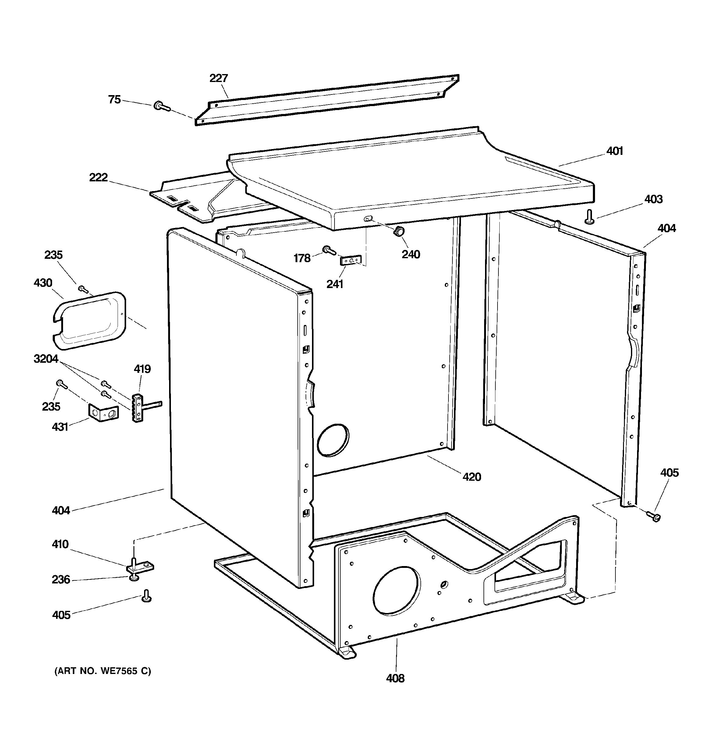 Assembly View for CABINET | DCCB330ED0WC