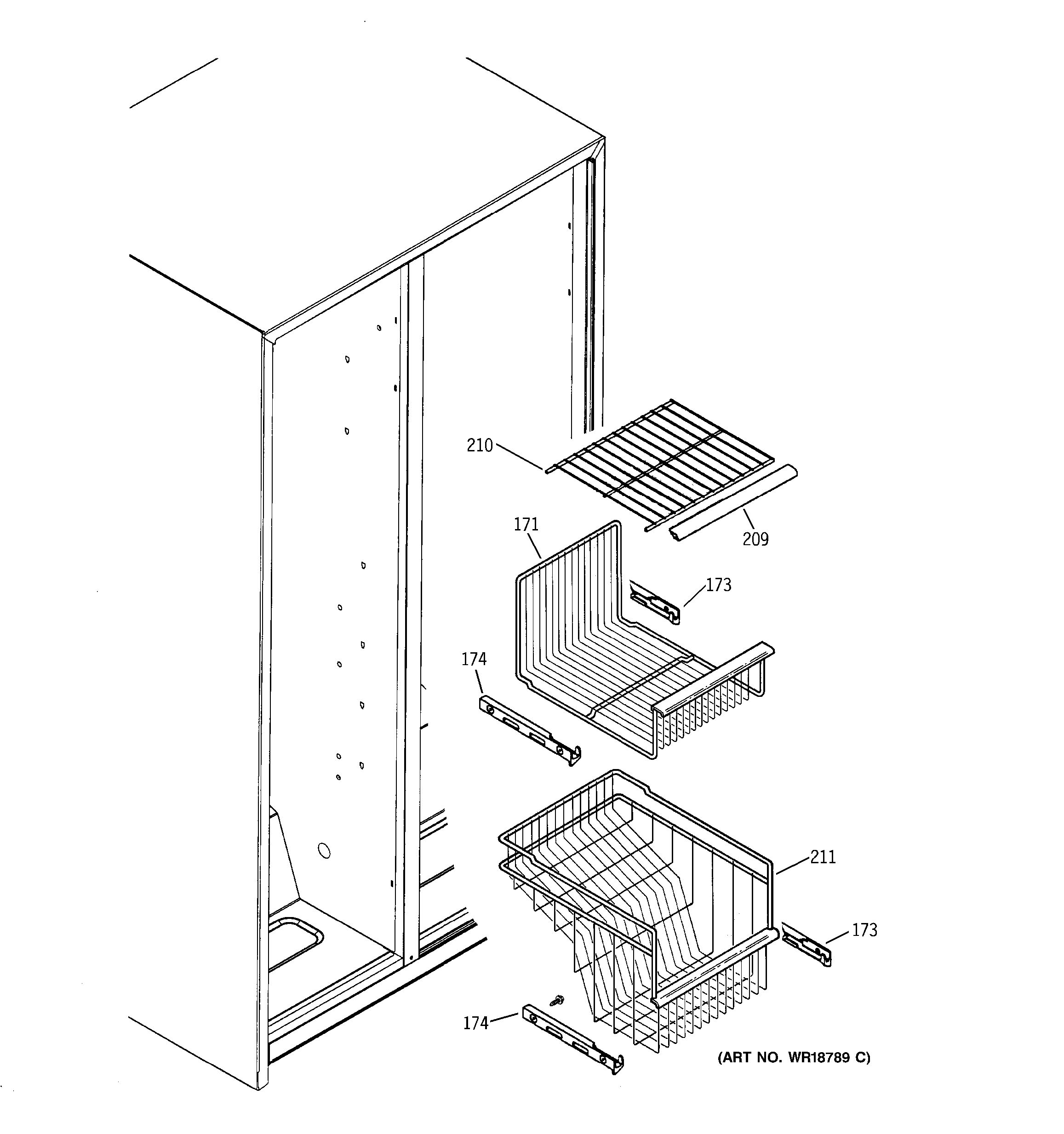 Assembly View for FREEZER SHELVES | GSG25IEMAFWW