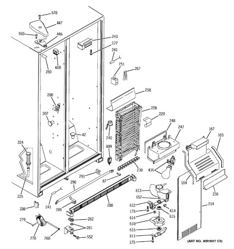 hotpoint quadrio fridge freezer parts