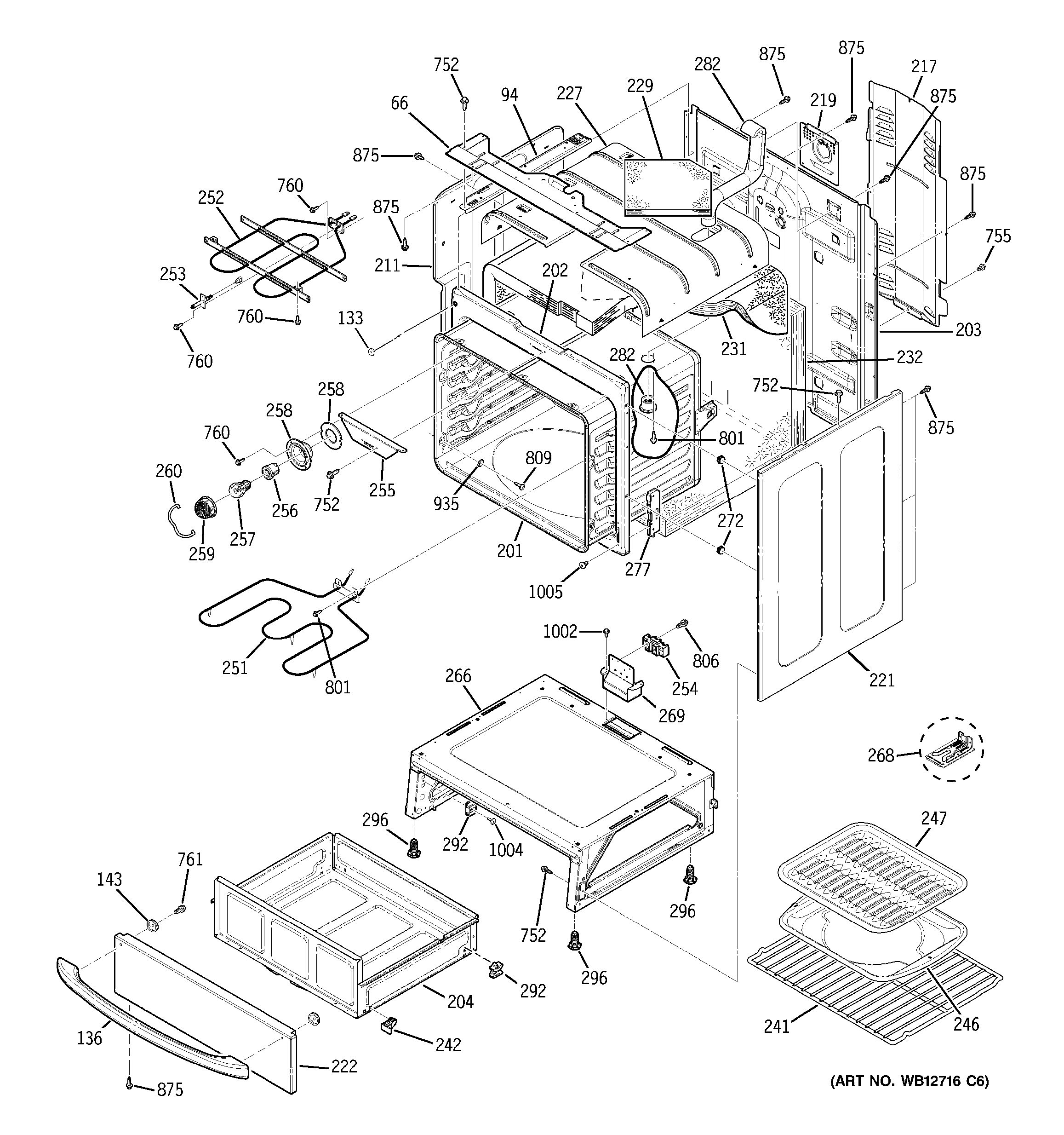 Assembly View for BODY PARTS | JBP68SH2SS