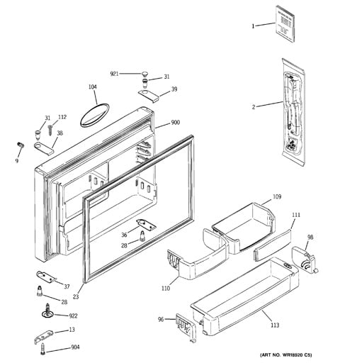 ge refrigerator pts22shsarss