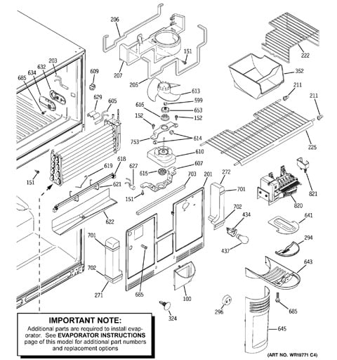 ge refrigerator pts22shsarss