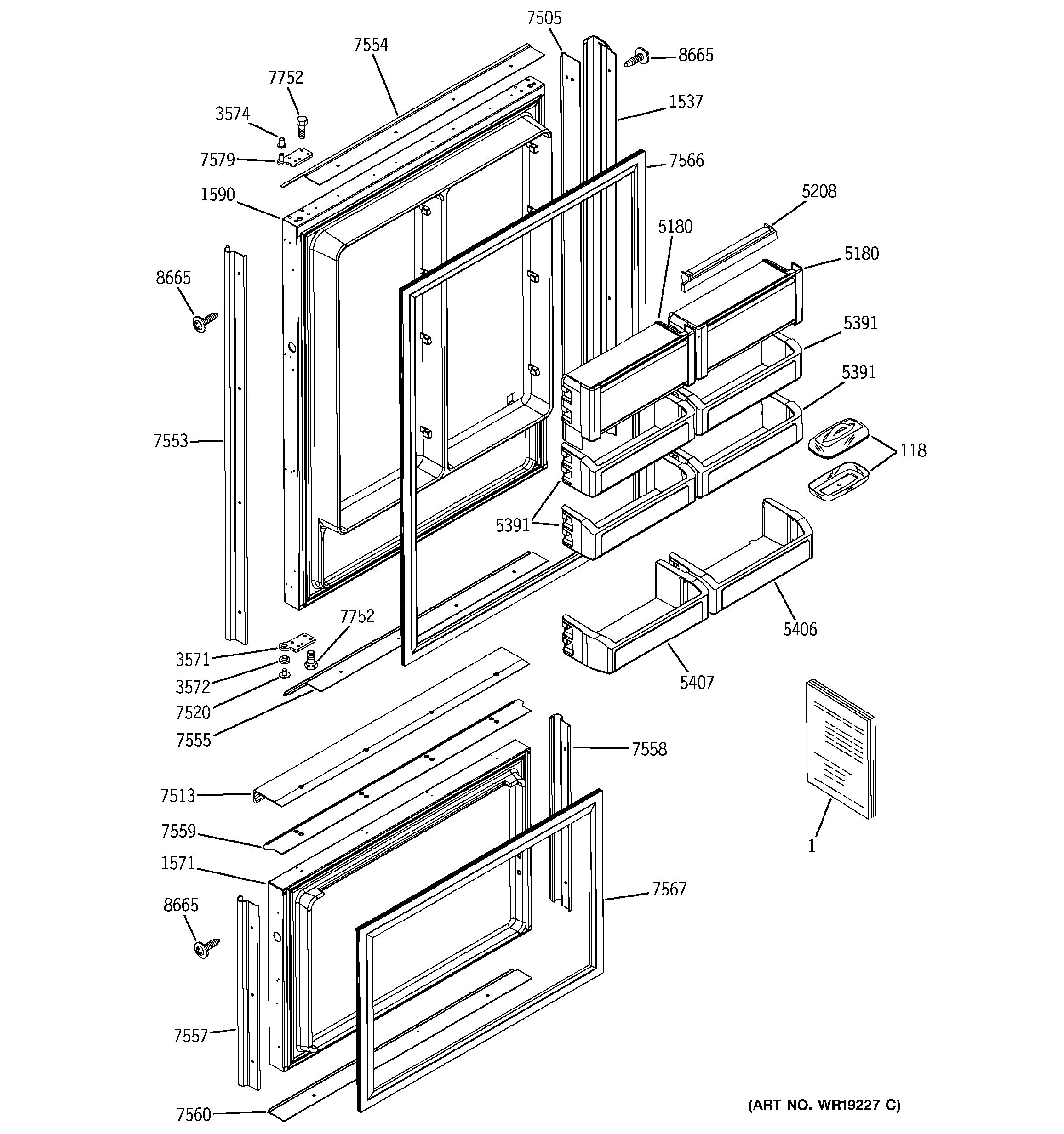 Ardco Door Parts Exploded View
