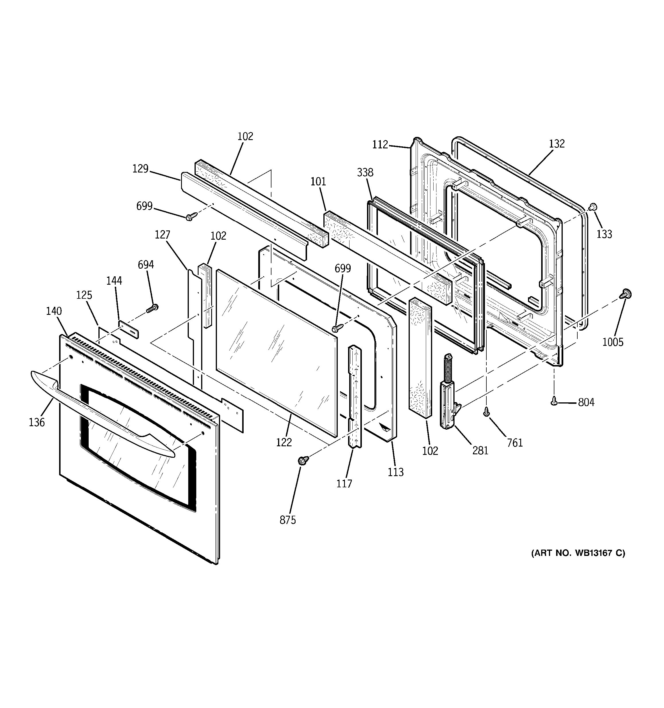 Assembly View for DOOR | JK955SK1SS