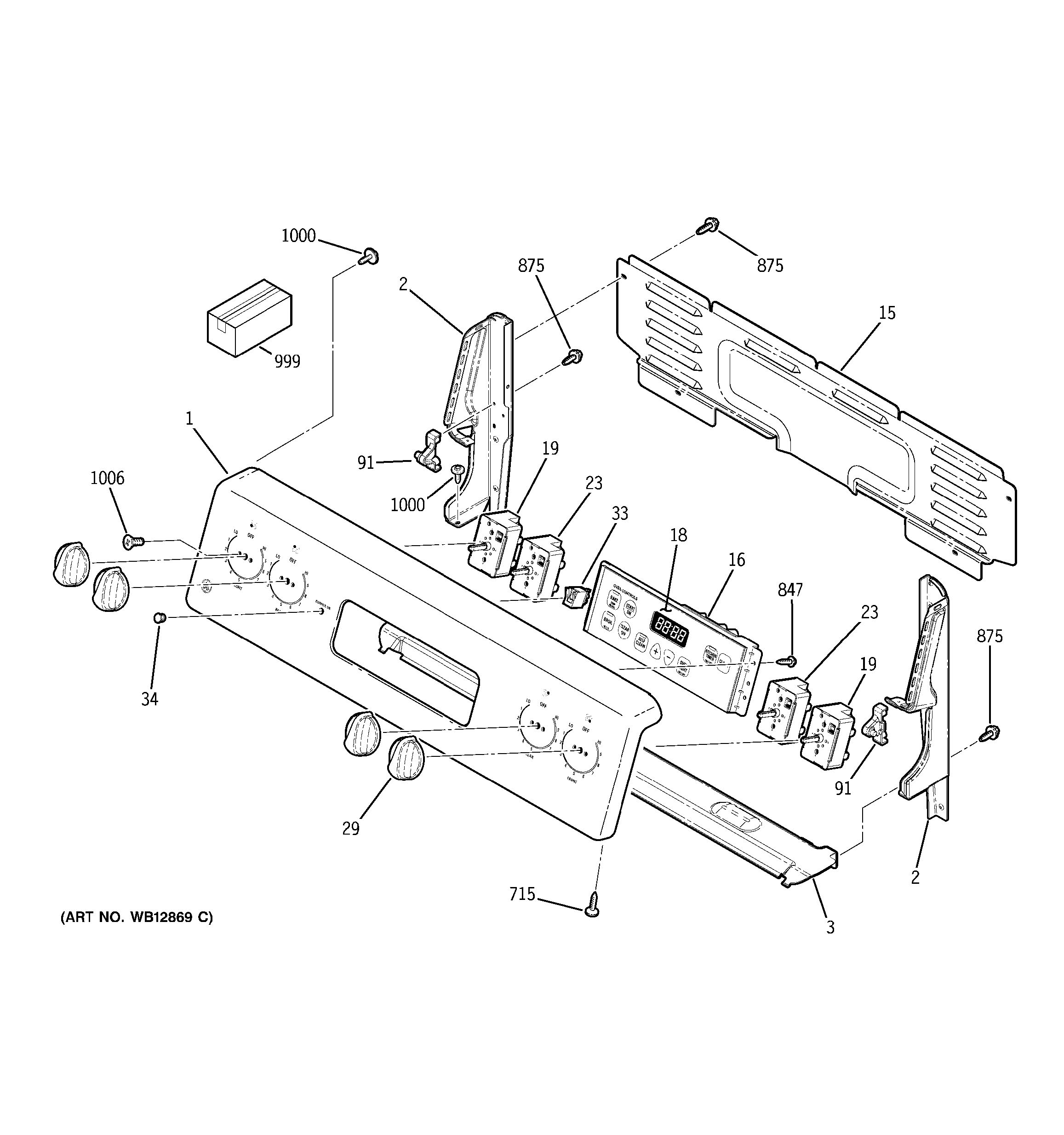 Assembly View for CONTROL PANEL | JBP24WH3WW