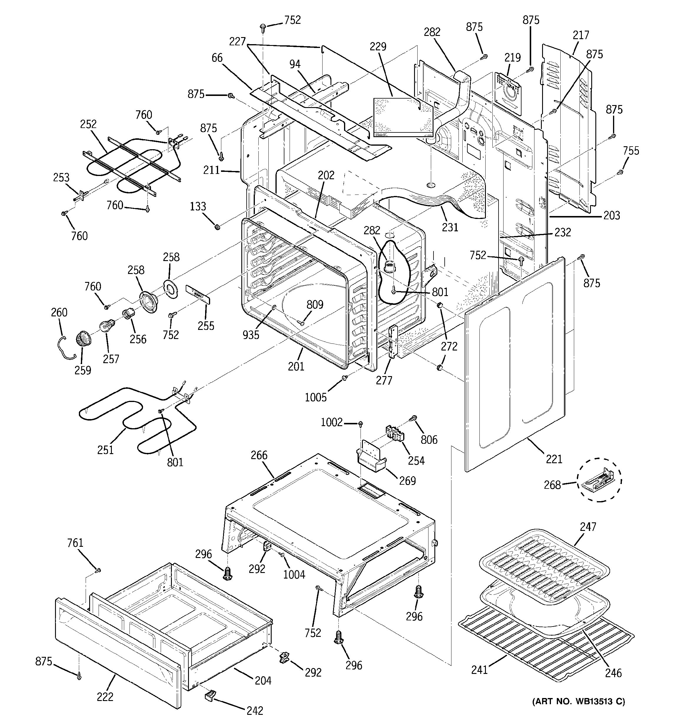 Assembly View for BODY PARTS | JBP80BH3BB