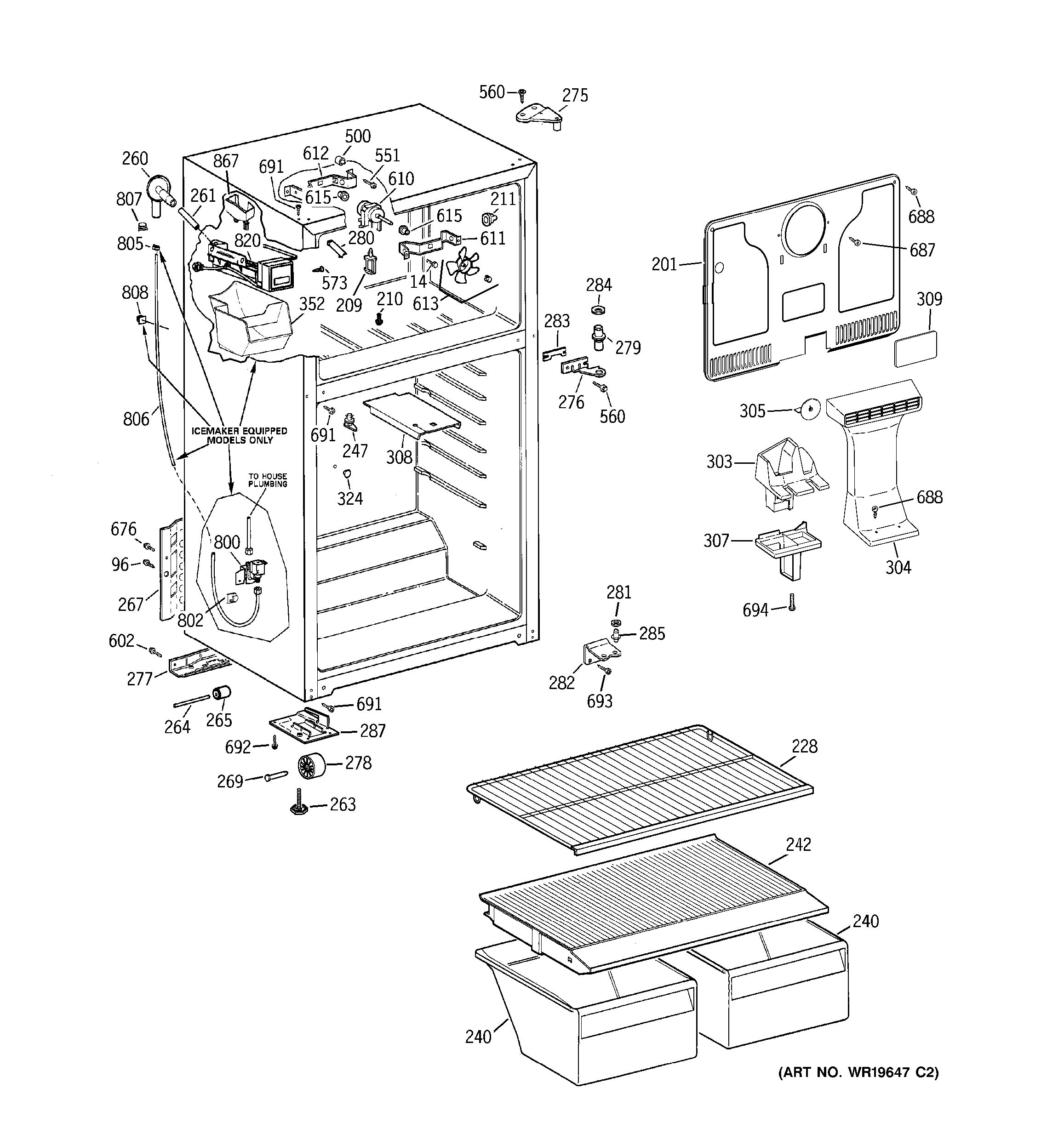 Assembly View for CABINET | GTS18CCSALWW