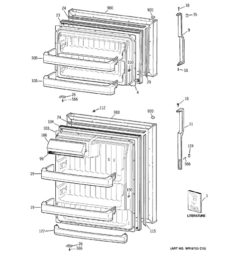 ge refrigerator gts18fbsarww