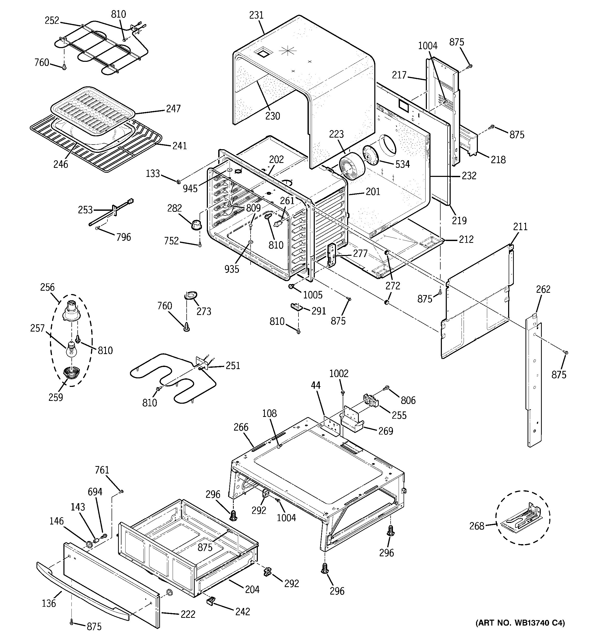 Assembly View for BODY PARTS | JS905TK1WW