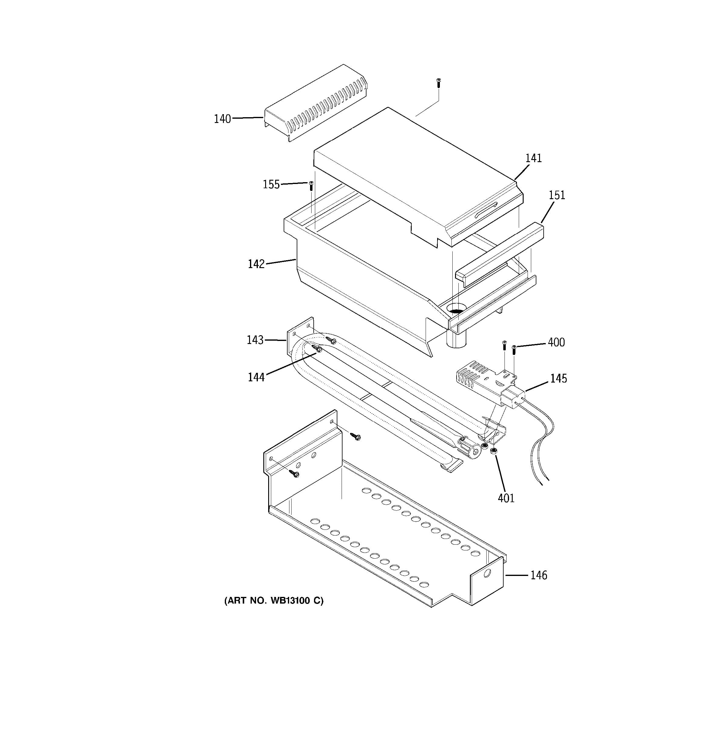 Assembly View for GRIDDLE ASSEMBLY | ZDP48N6DH1SS