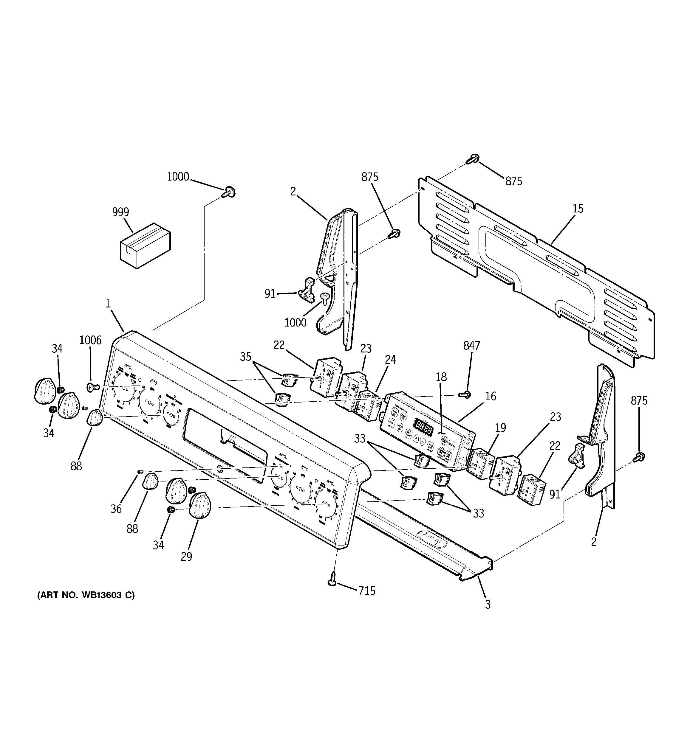 Assembly View for CONTROL PANEL | JBP81BK1BB