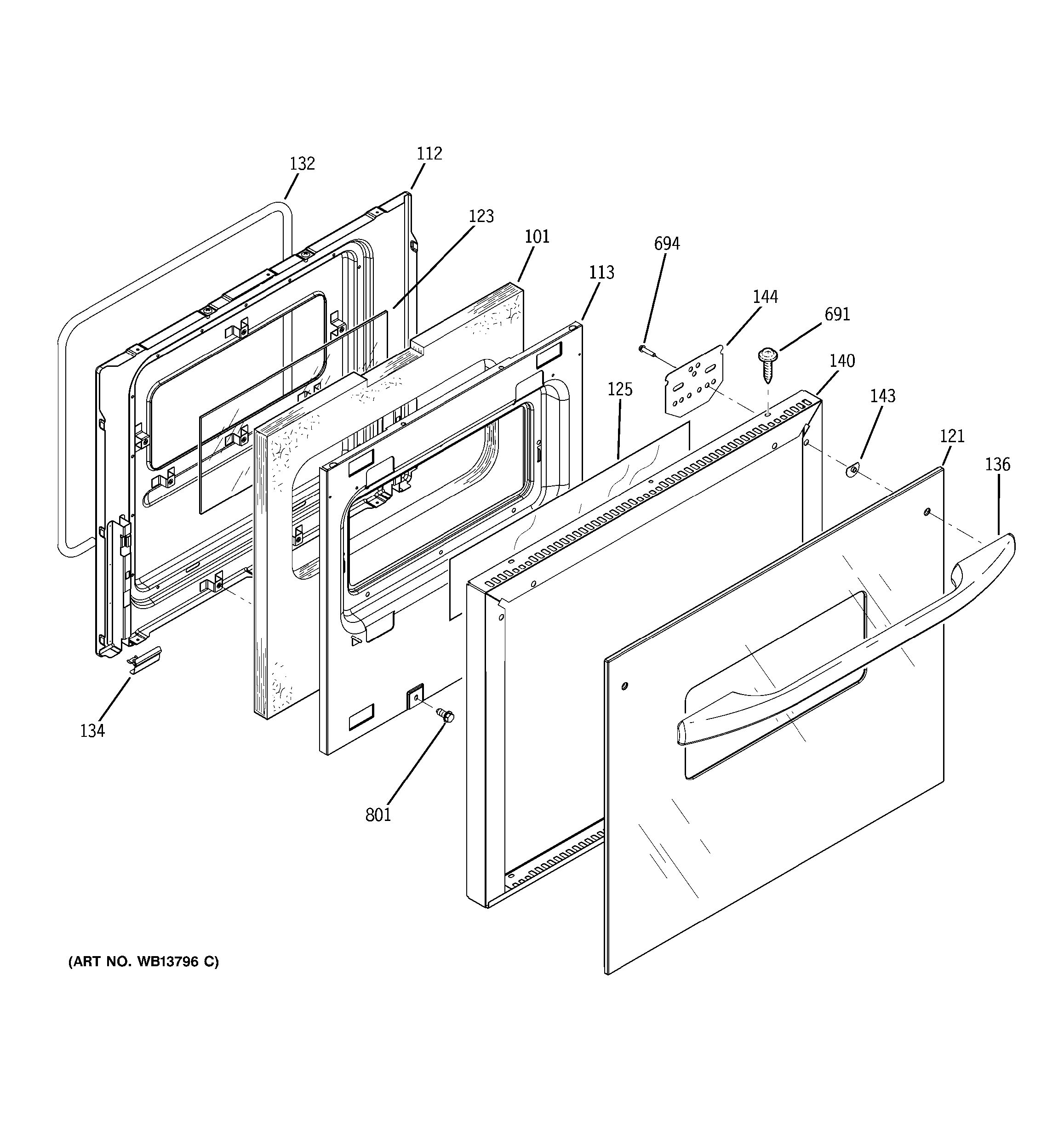 Assembly View for LOWER DOOR | JRP28SK1SS