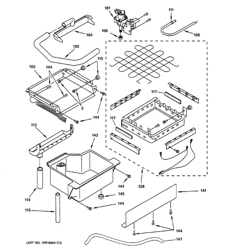monogram ice maker parts