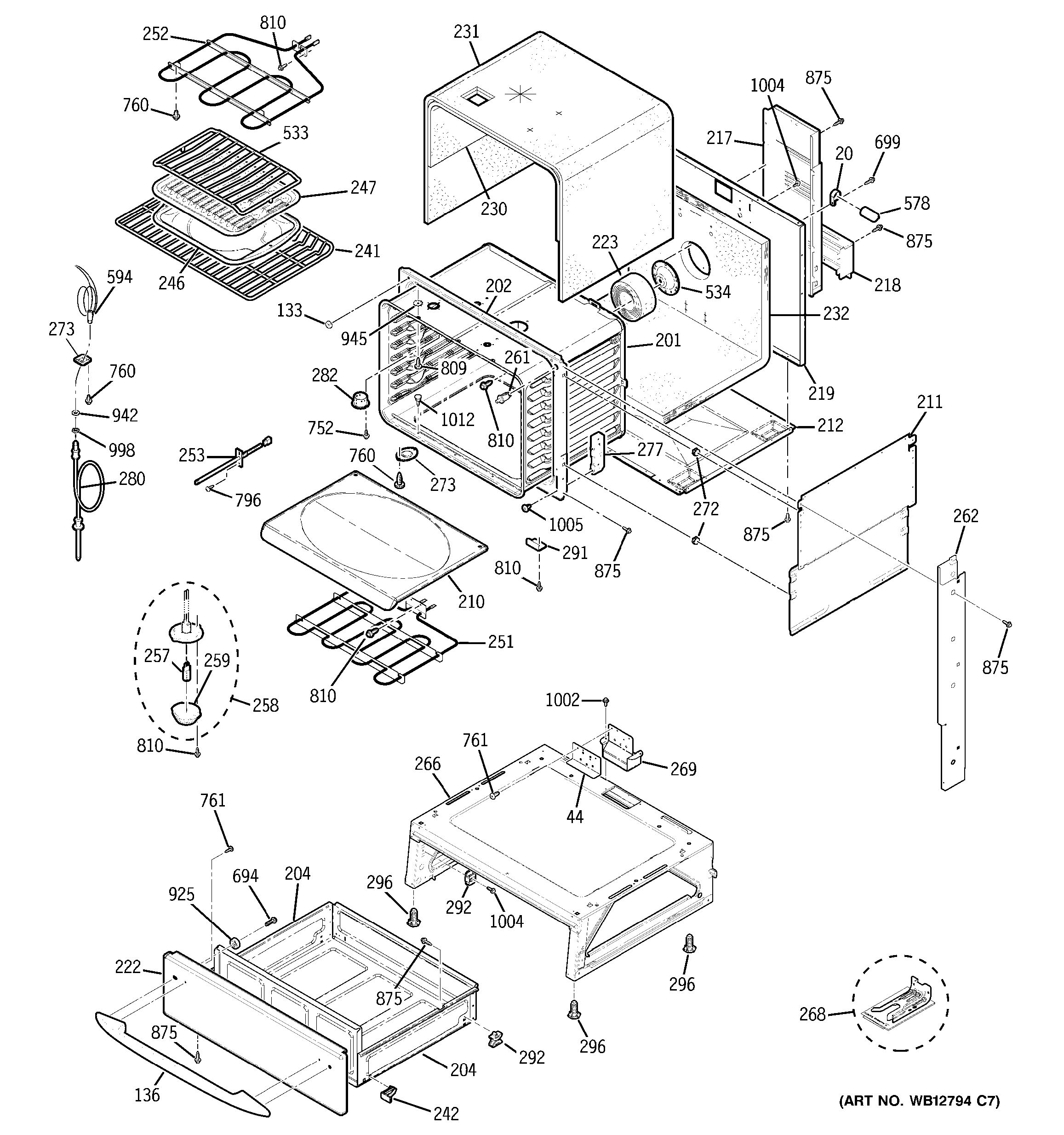 Assembly View for BODY PARTS | JS968SK2SS