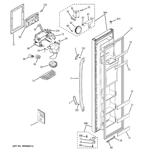 Model Search | GSS25JETAWW | Ge Refrigerator Wiring Diagrams Gss25wstss | | GE Appliances Parts and Accessories