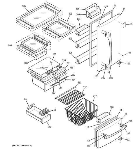 lg refrigerator gl t292rpzy