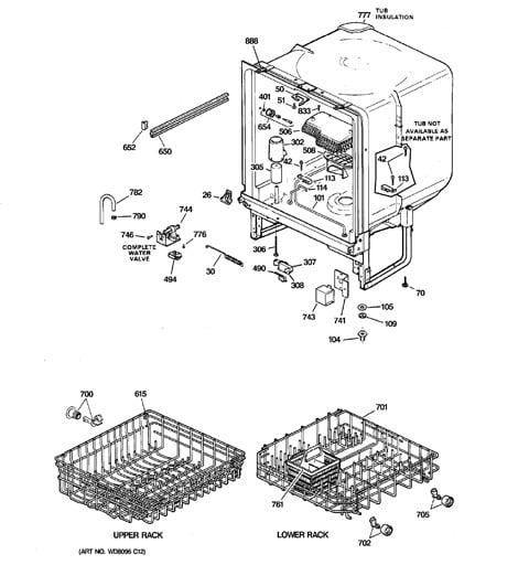 ge dishwasher gsd2000j01ww