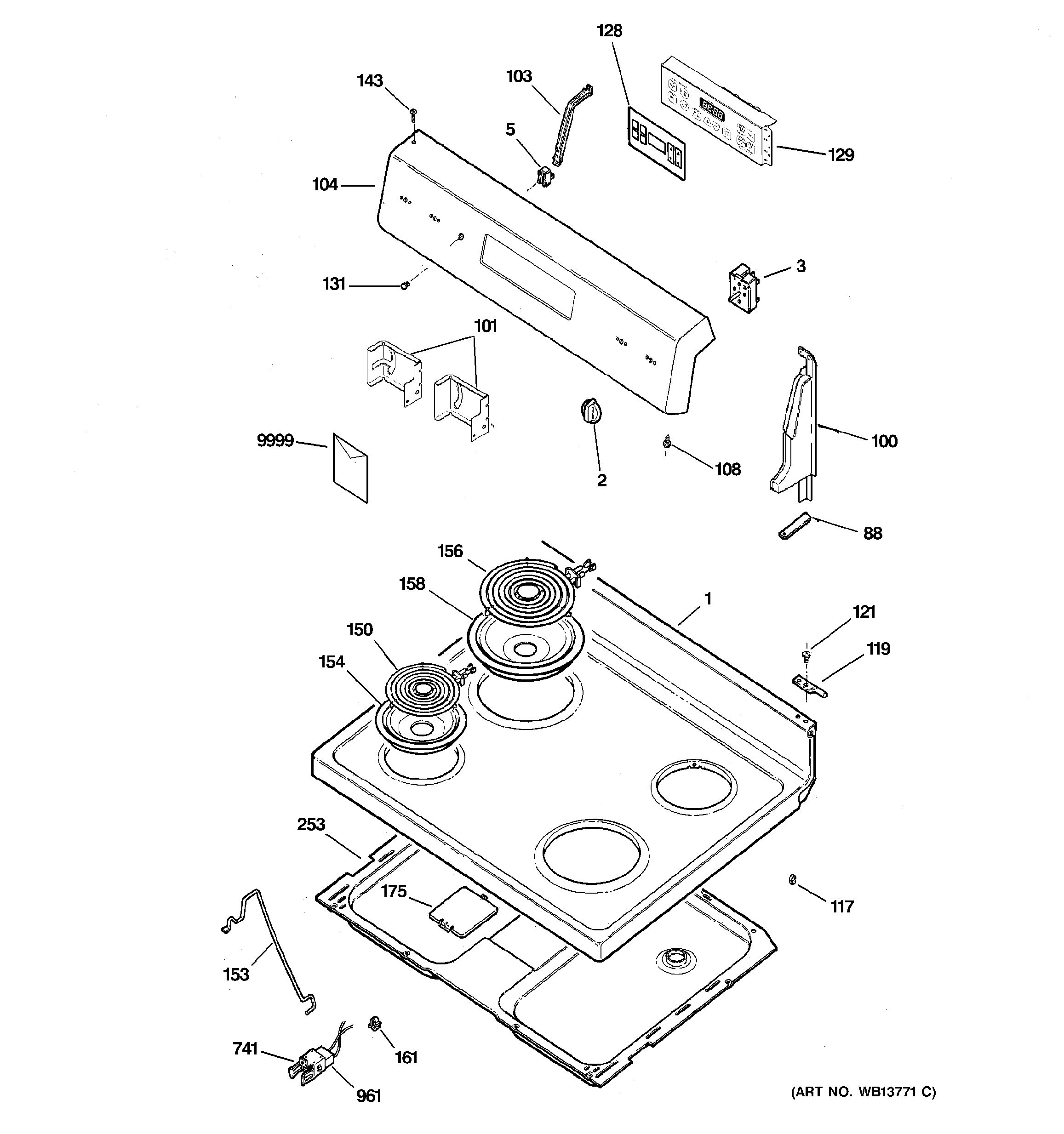 assembly-view-for-control-panel-cooktop-jbp27wl1ww