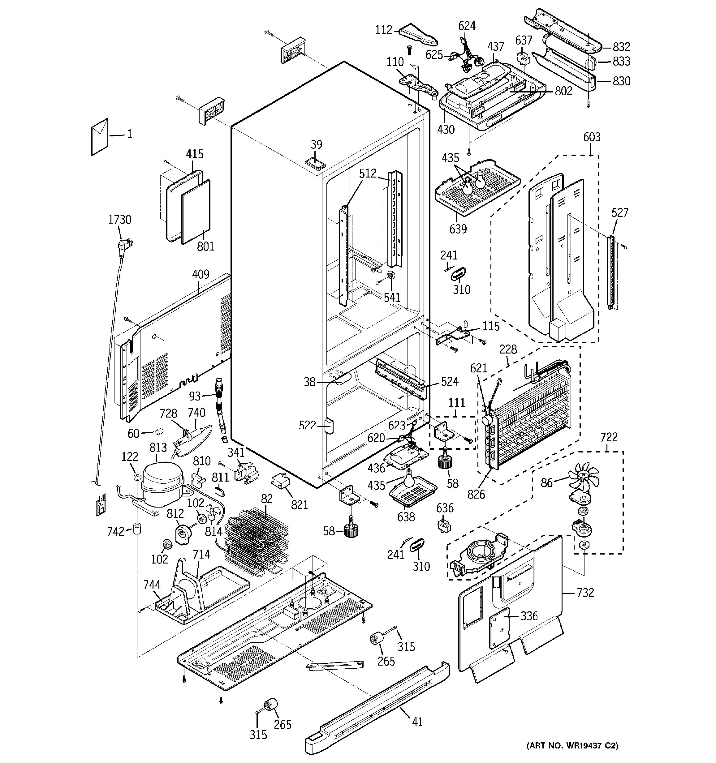 Assembly View for CABINET | PDS22SCPARSS profile ge jp960bkbb wiring diagram 