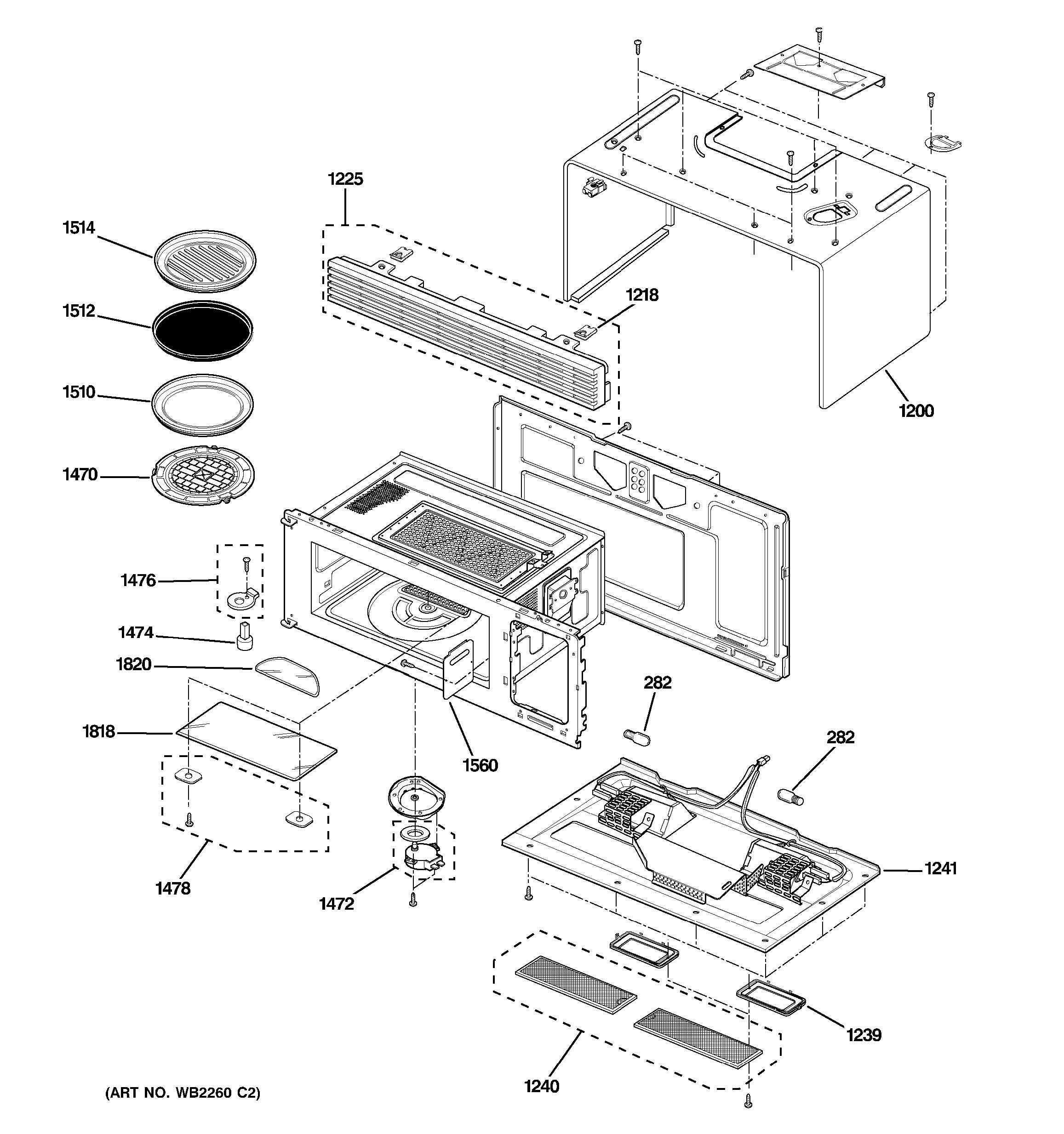 Assembly View for OVEN CAVITY PARTS SCA2000FCC02
