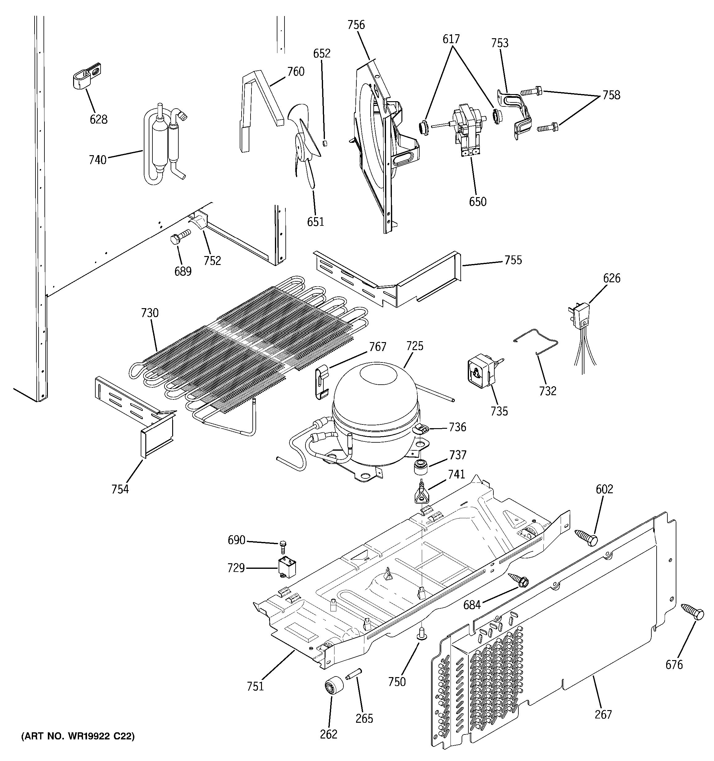 Assembly View for UNIT PARTS | GTS18SBXBRSS