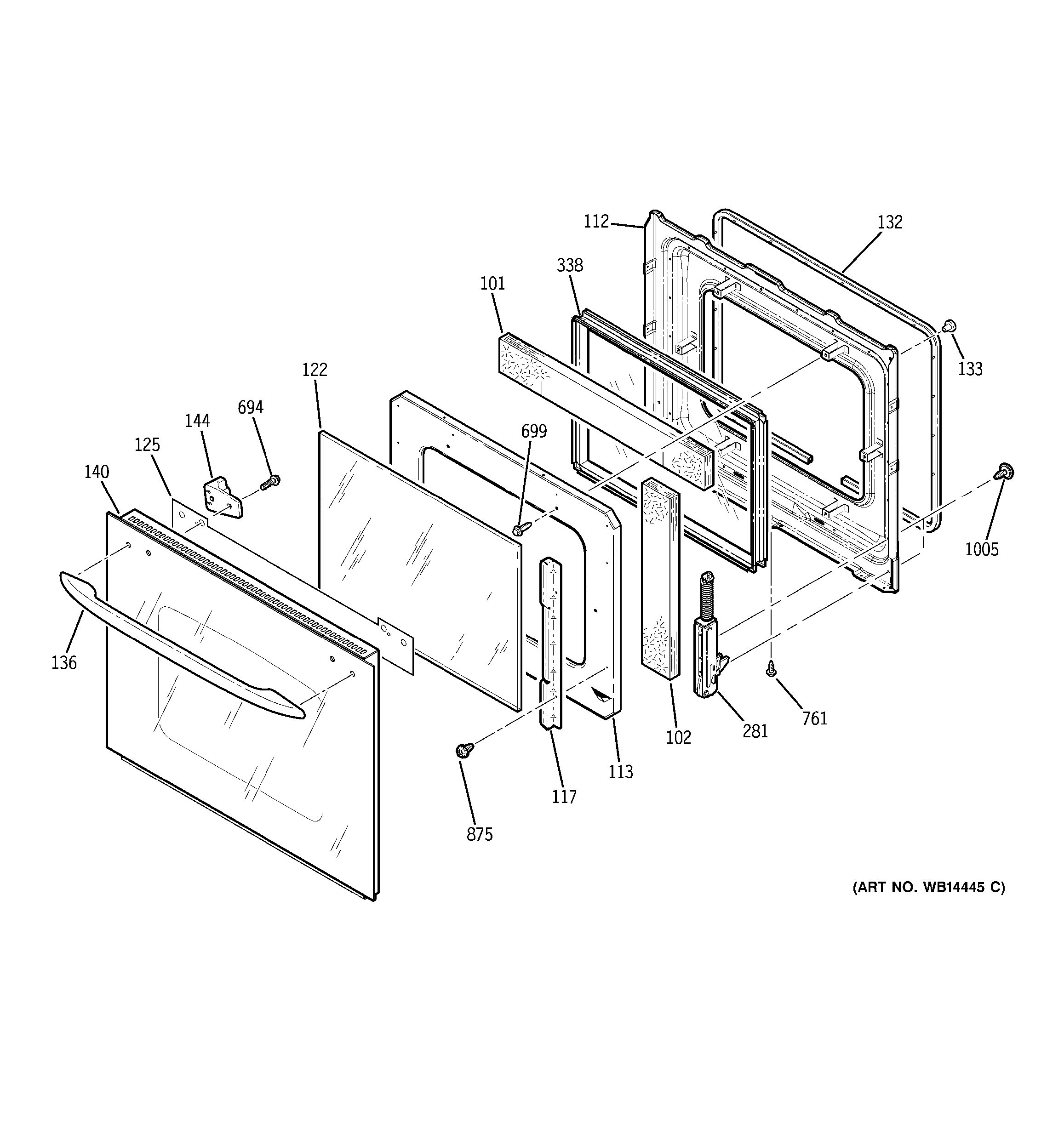 Assembly View for DOOR | PK956BM1BB