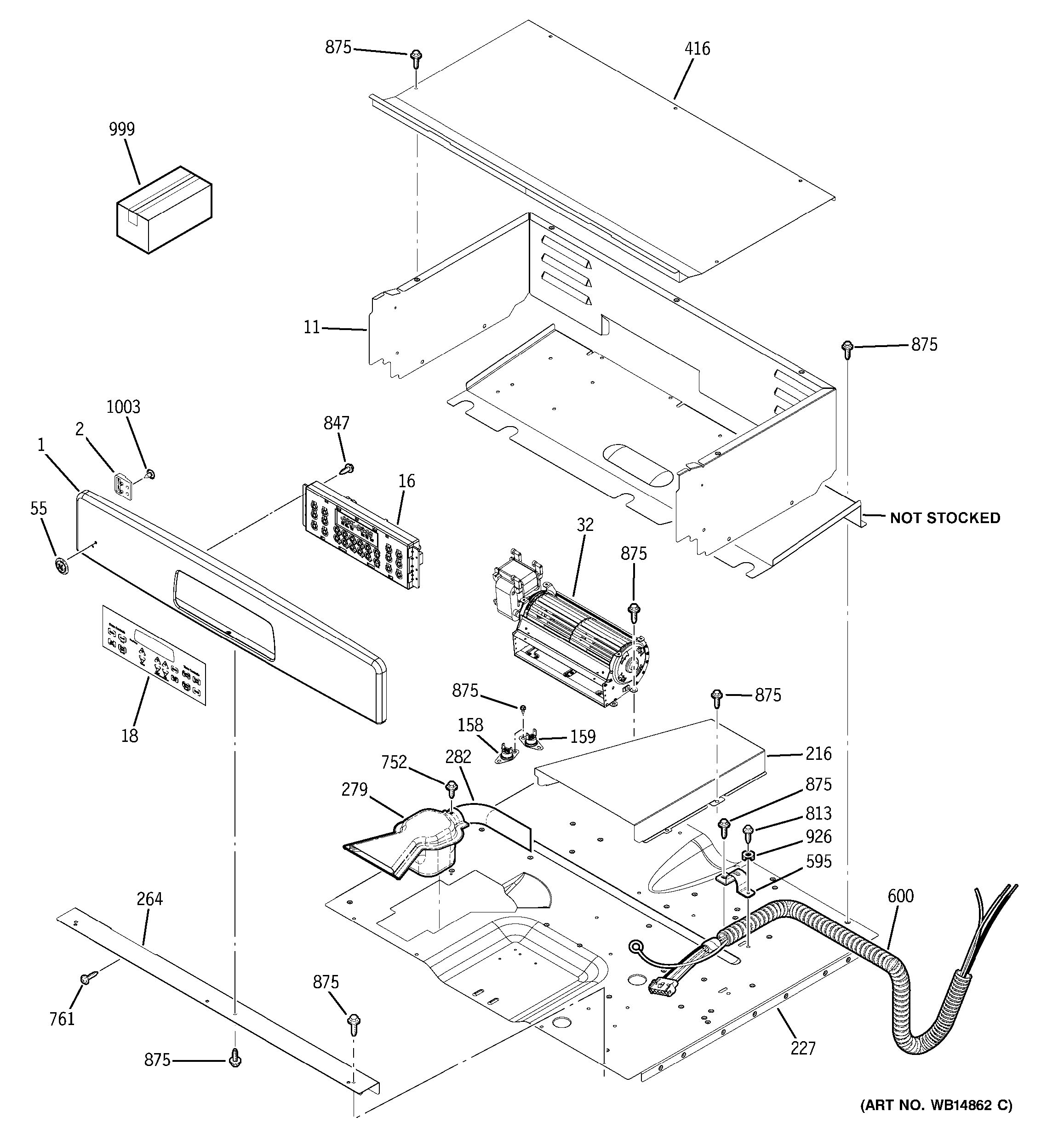 Assembly View for CONTROL PANEL | JKP30SP1SS