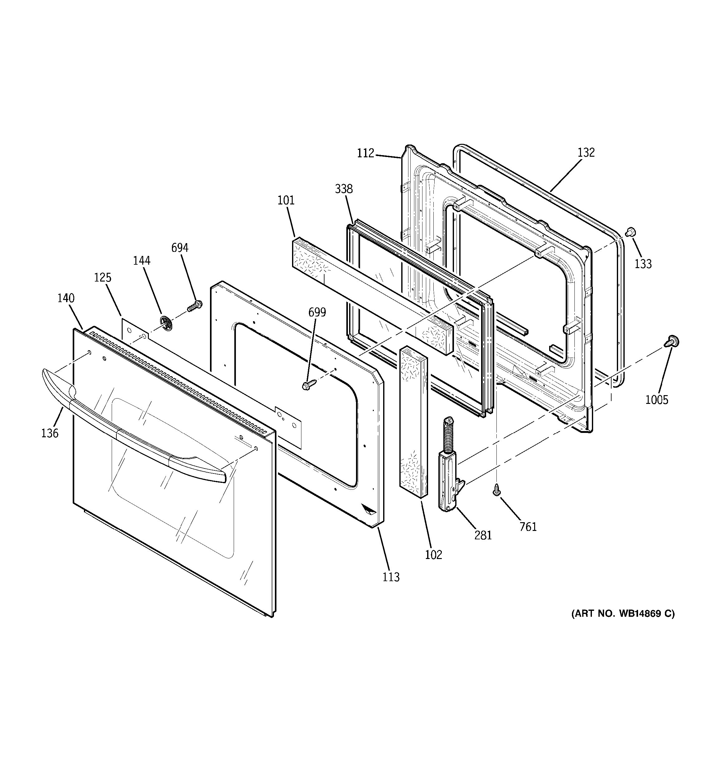 Assembly View for DOOR | JKS10DP1BB