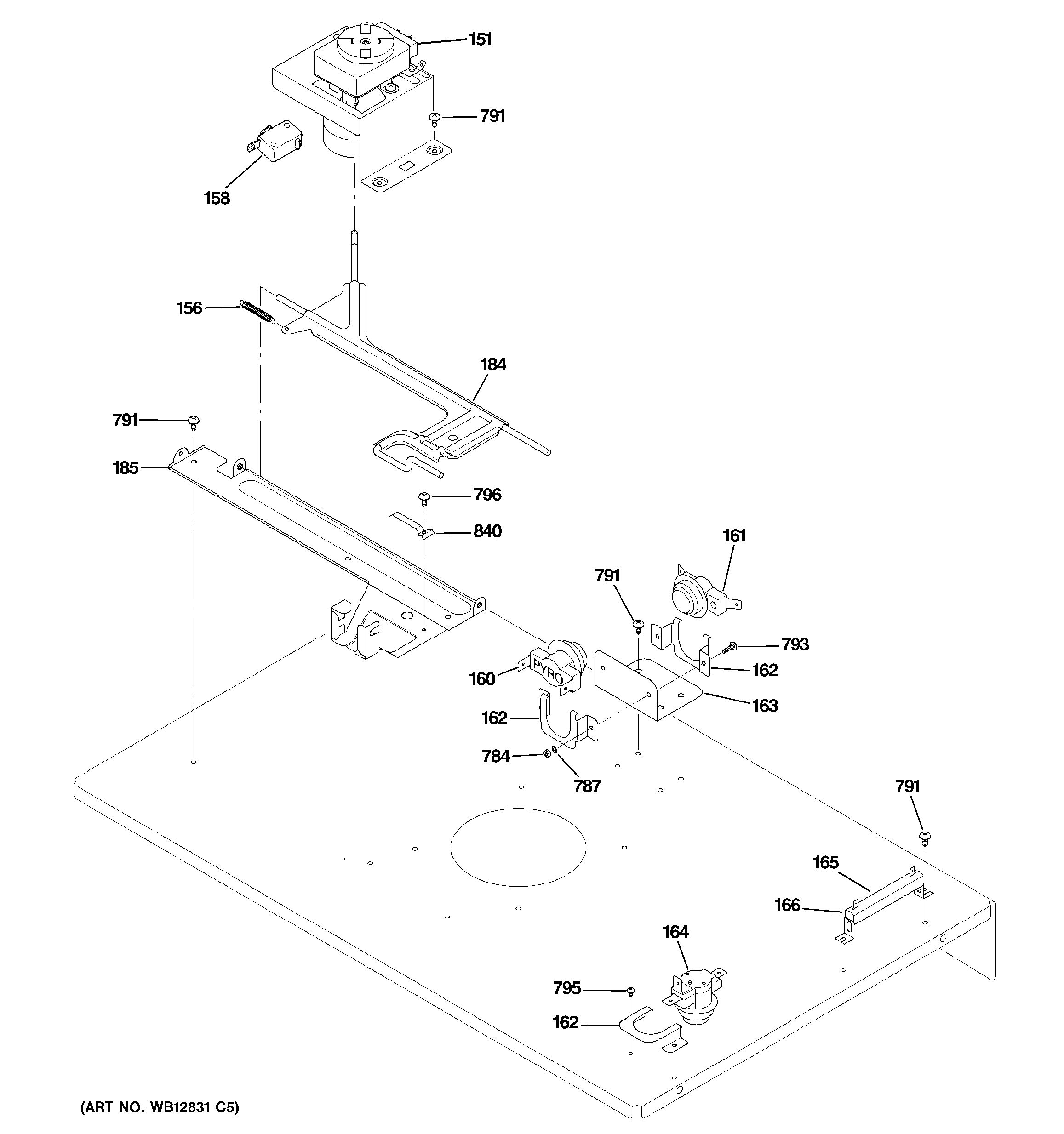 Assembly View for DOOR LATCH ZET1038SF3SS