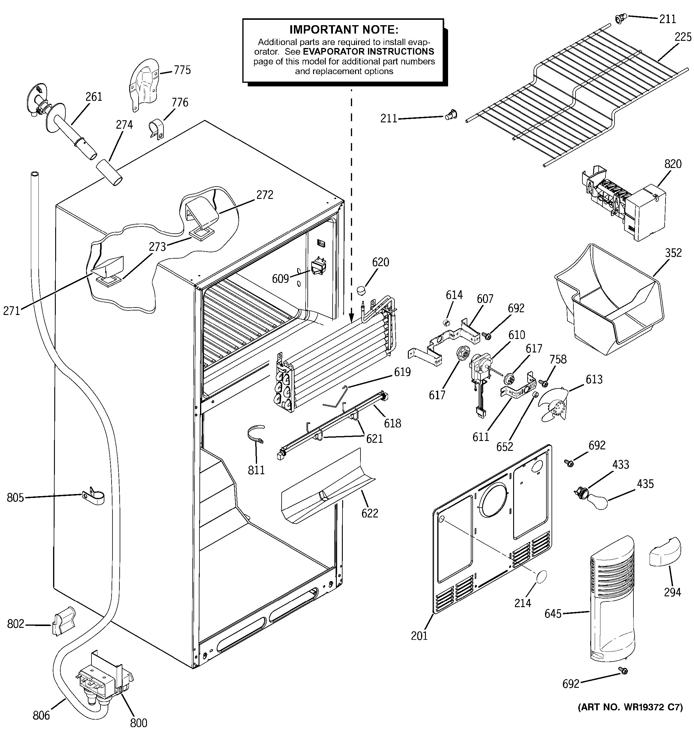 Assembly View For FREEZER SECTION | PTS18SHSVRSS