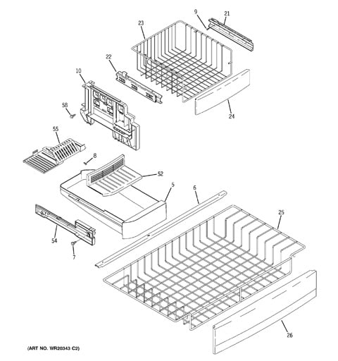 ge profile refrigerator pfss2miycss