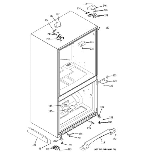 ge profile refrigerator pfss2miycss