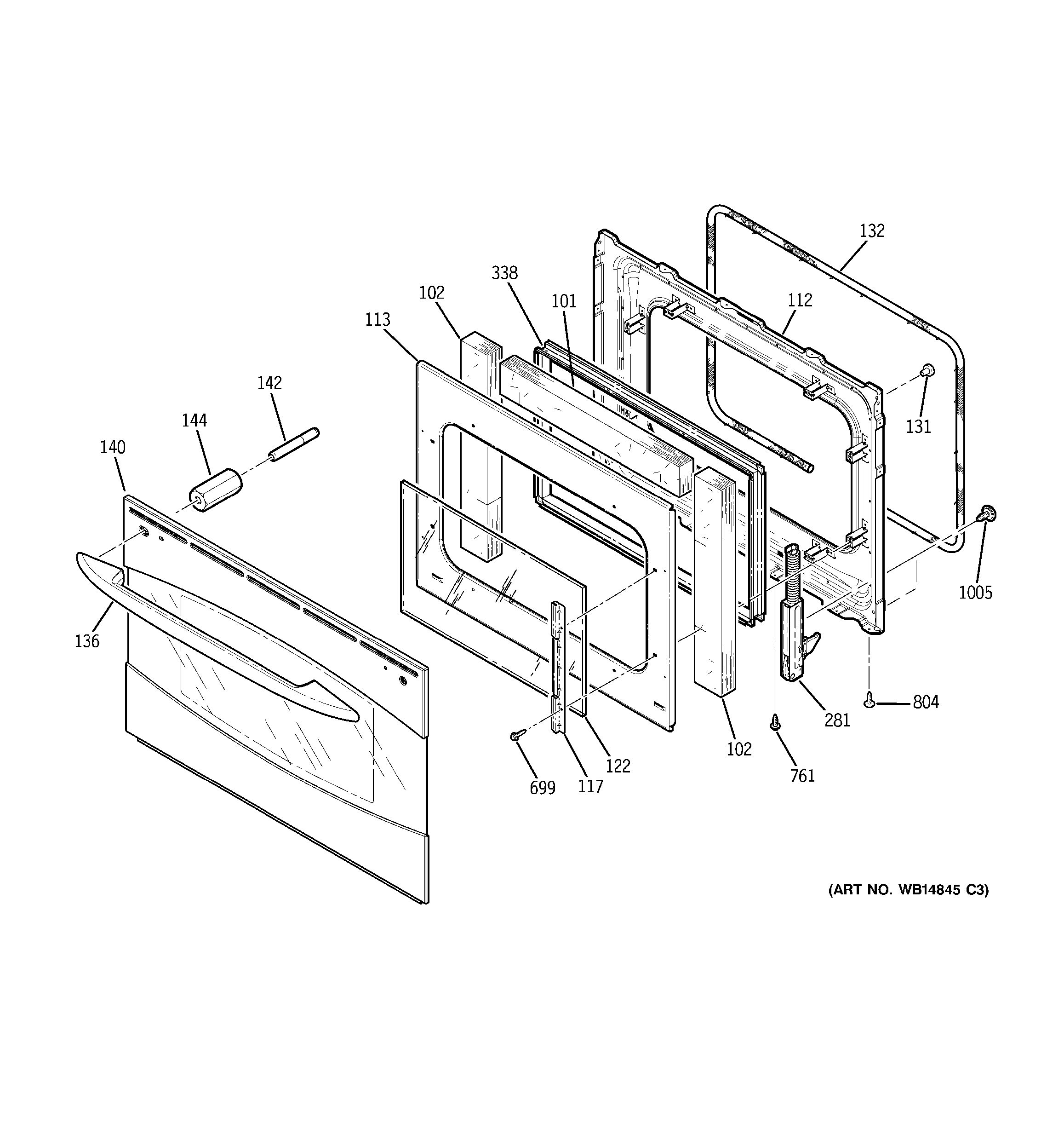 Assembly View for DOOR | PGS975SEP1SS