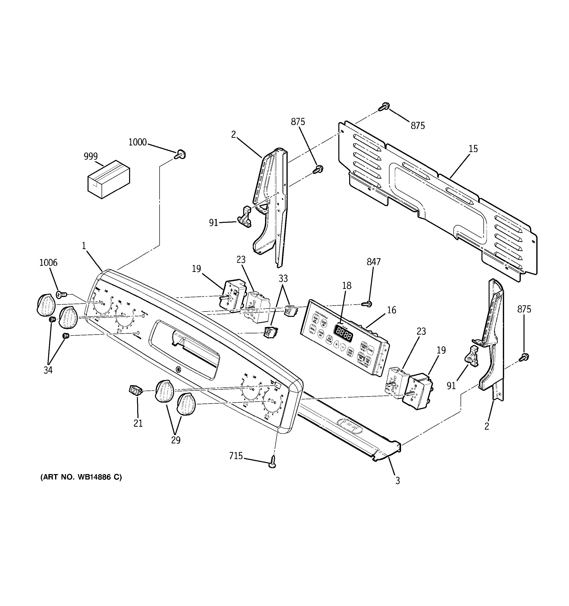 Assembly View for CONTROL PANEL | JB660SP2SS