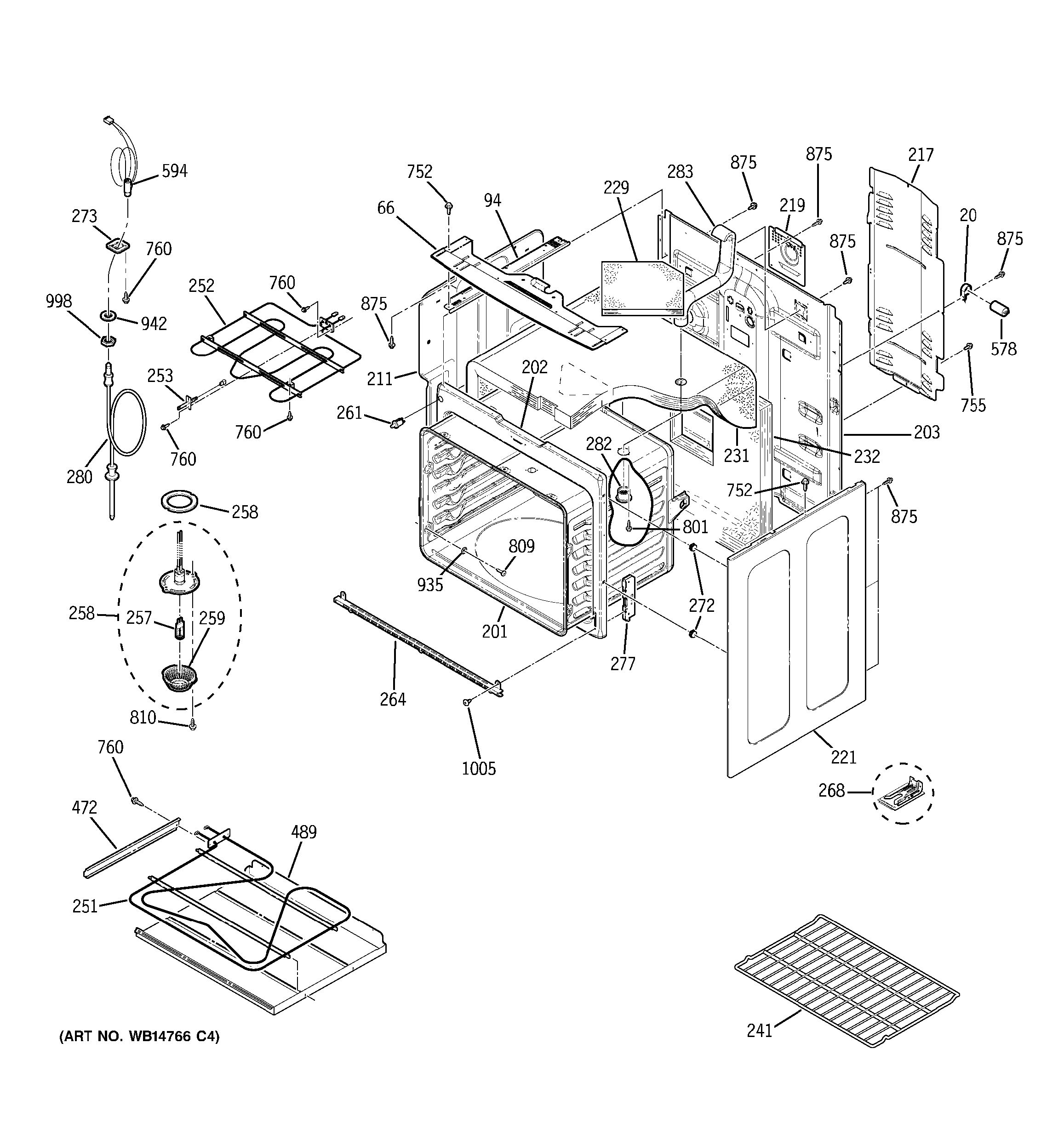 Assembly View for BODY PARTS | PB910SP1SS