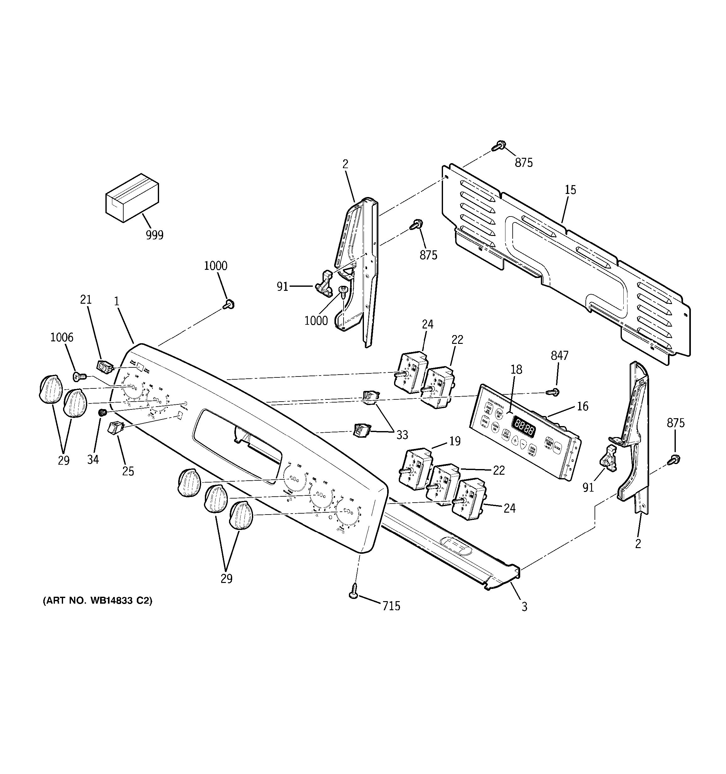 Assembly View for CONTROL PANEL | JB680SP2SS