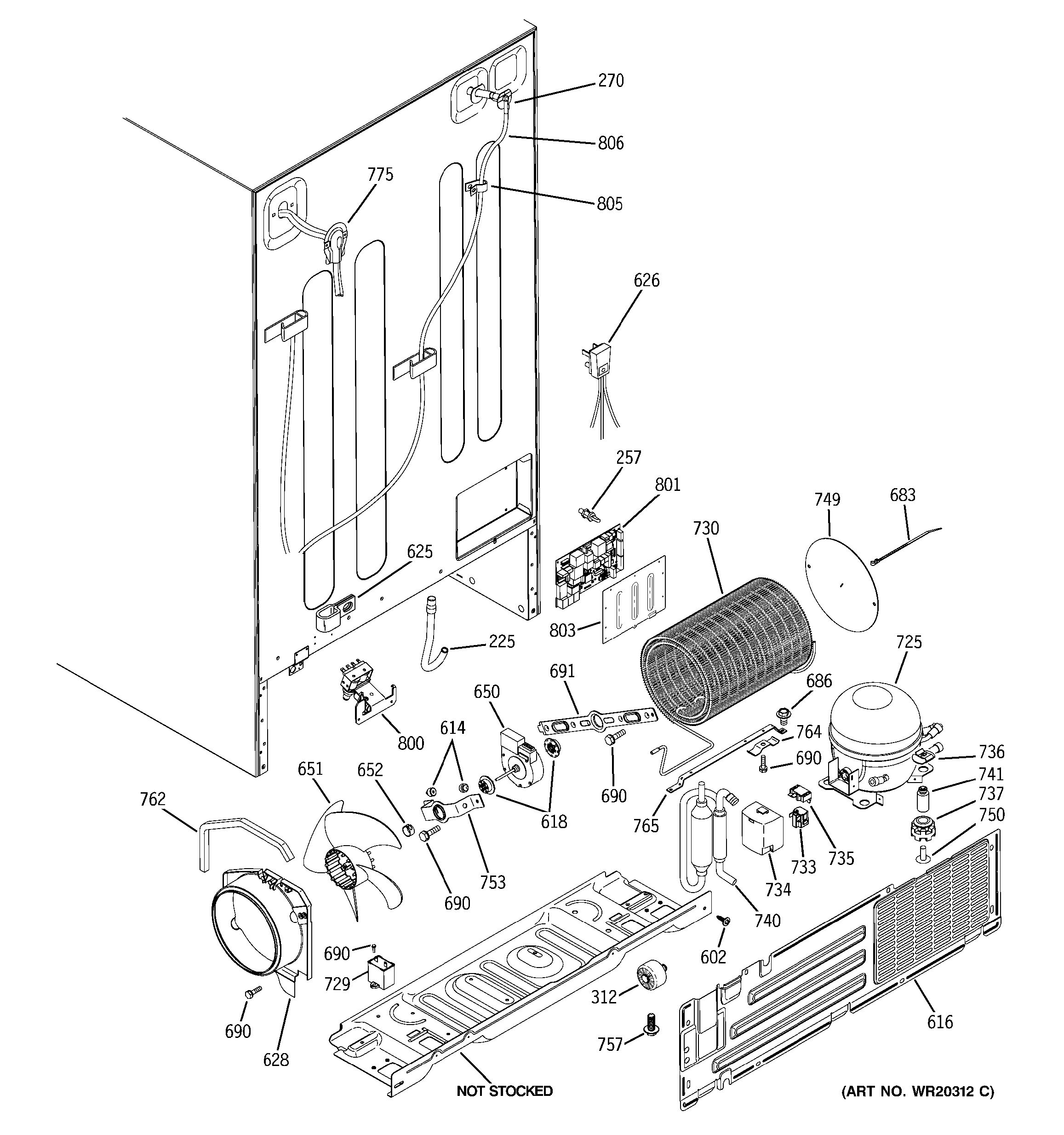 Assembly View for SEALED SYSTEM & MOTHER BOARD | CSHS6UGZBSS