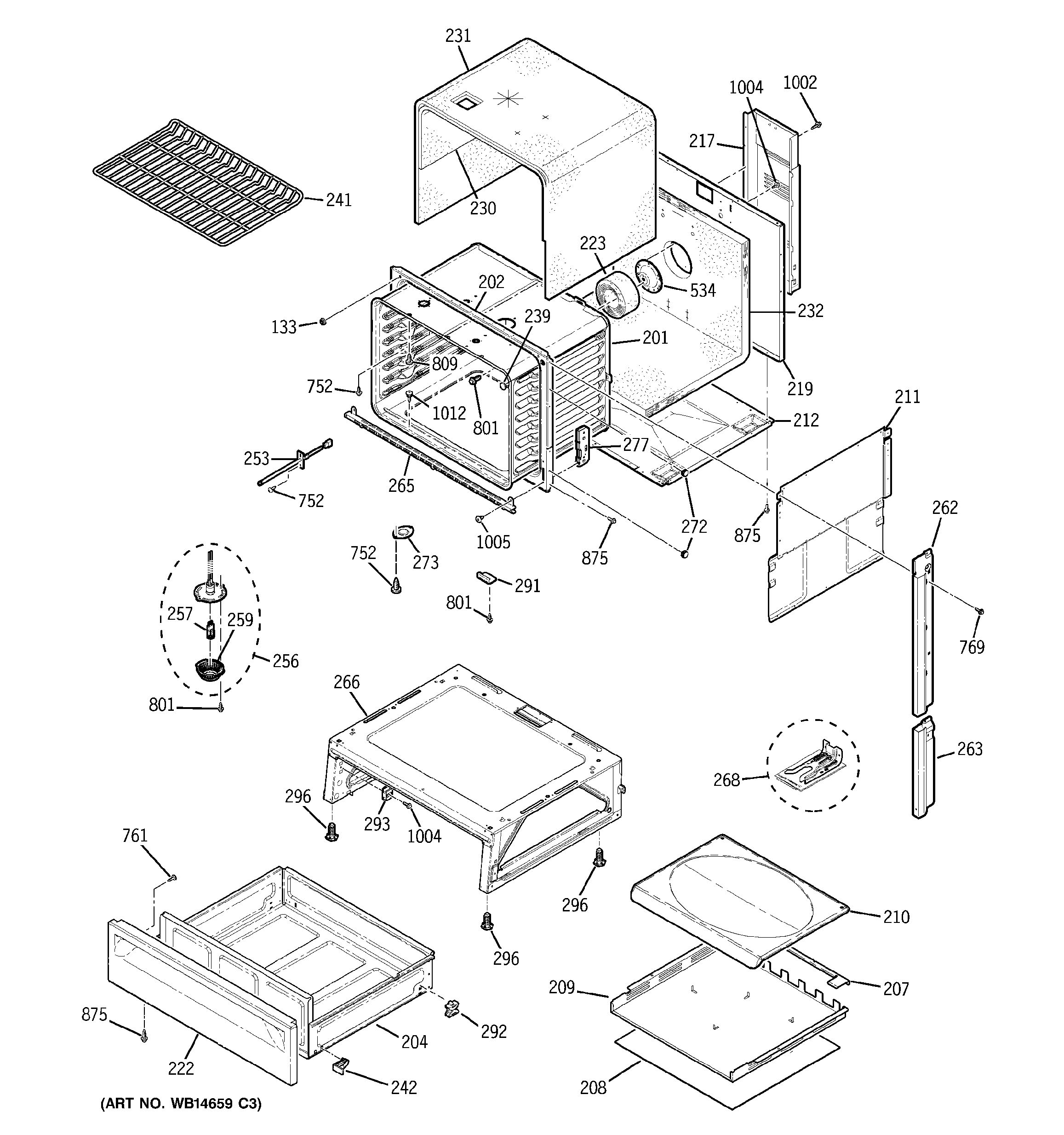 Assembly View for BODY PARTS | JGSP28SEN3SS