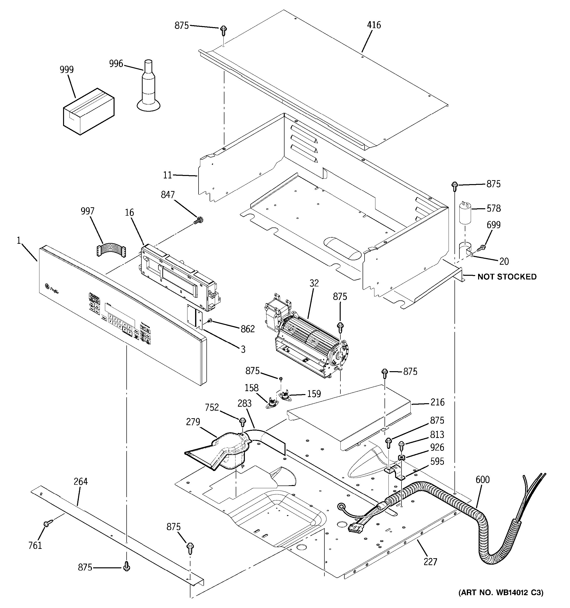 Assembly View for CONTROL PANEL | PK916DR1WW
