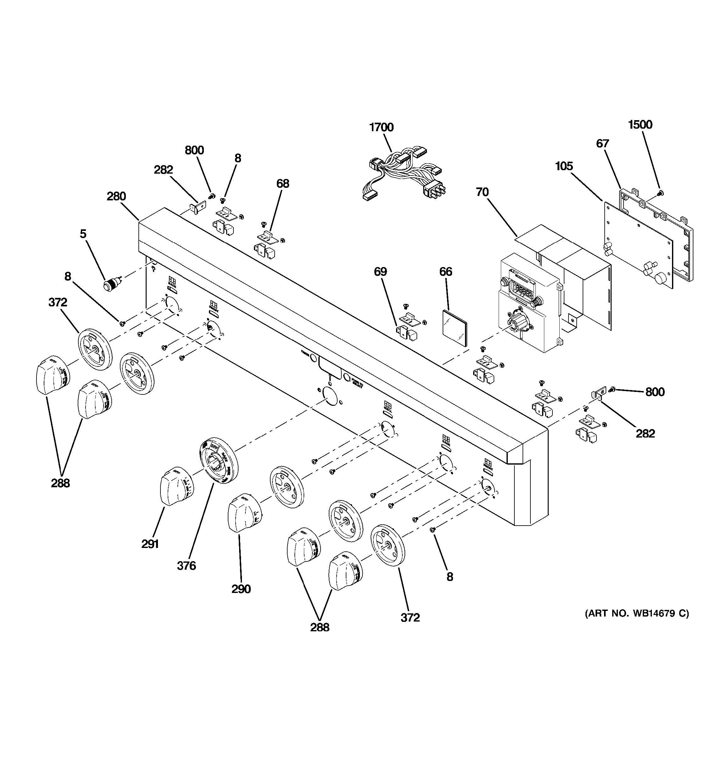 Assembly View for CONTROL PANEL | ZDP364LRP1SS