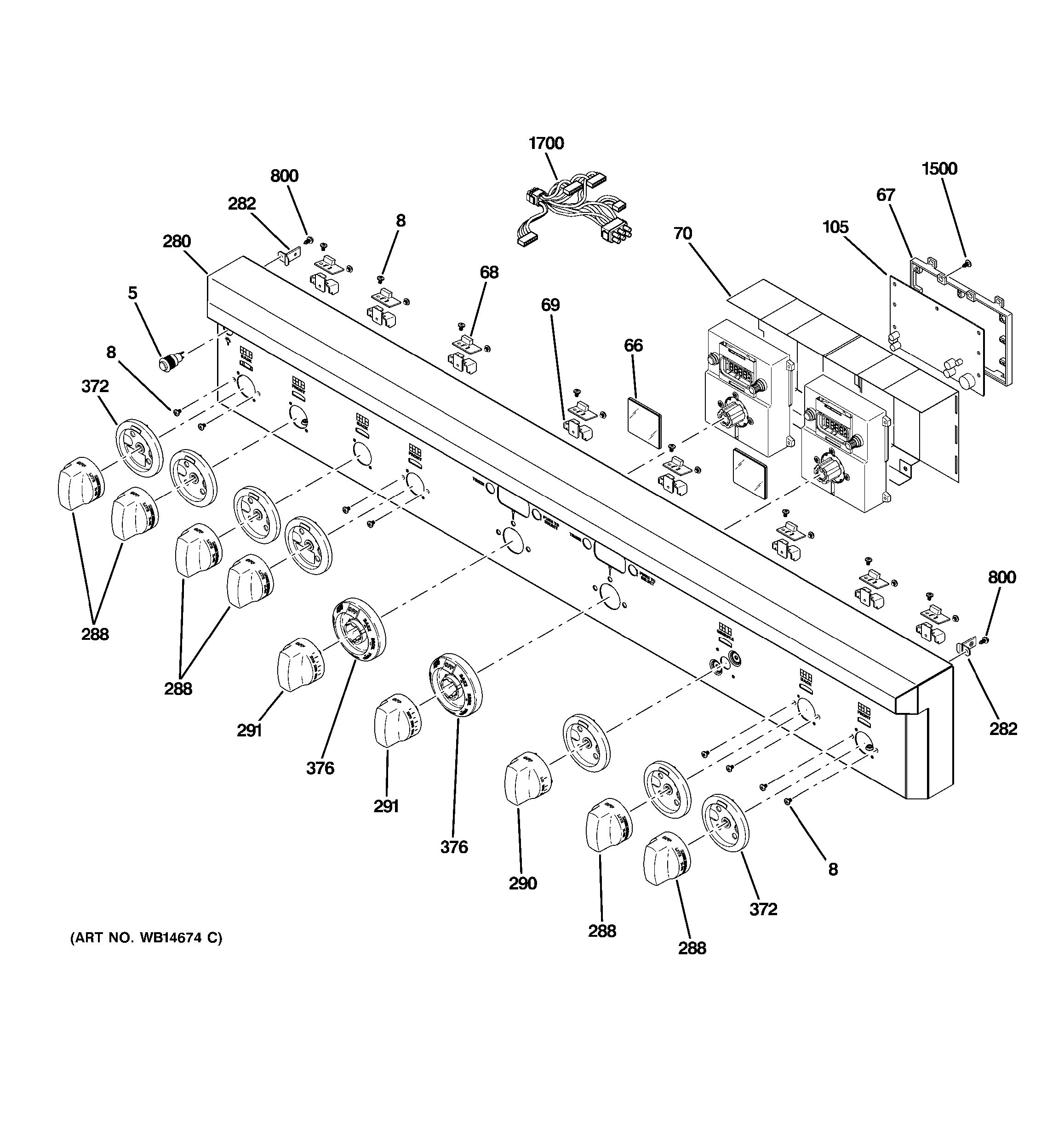 Assembly View for CONTROL PANEL | ZGP486NDR1SS