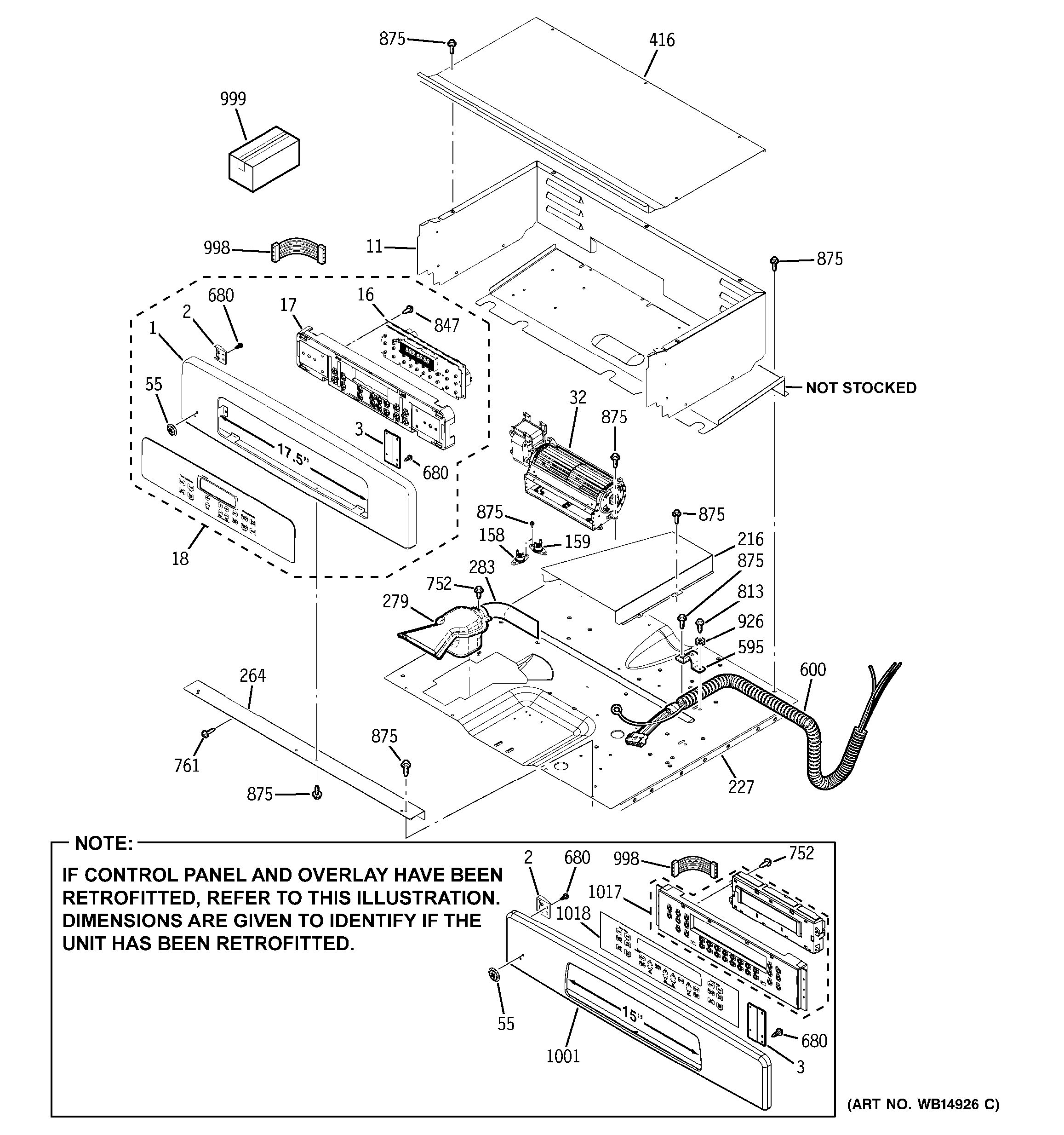 Assembly View for CONTROL PANEL | JKP55SM2SS