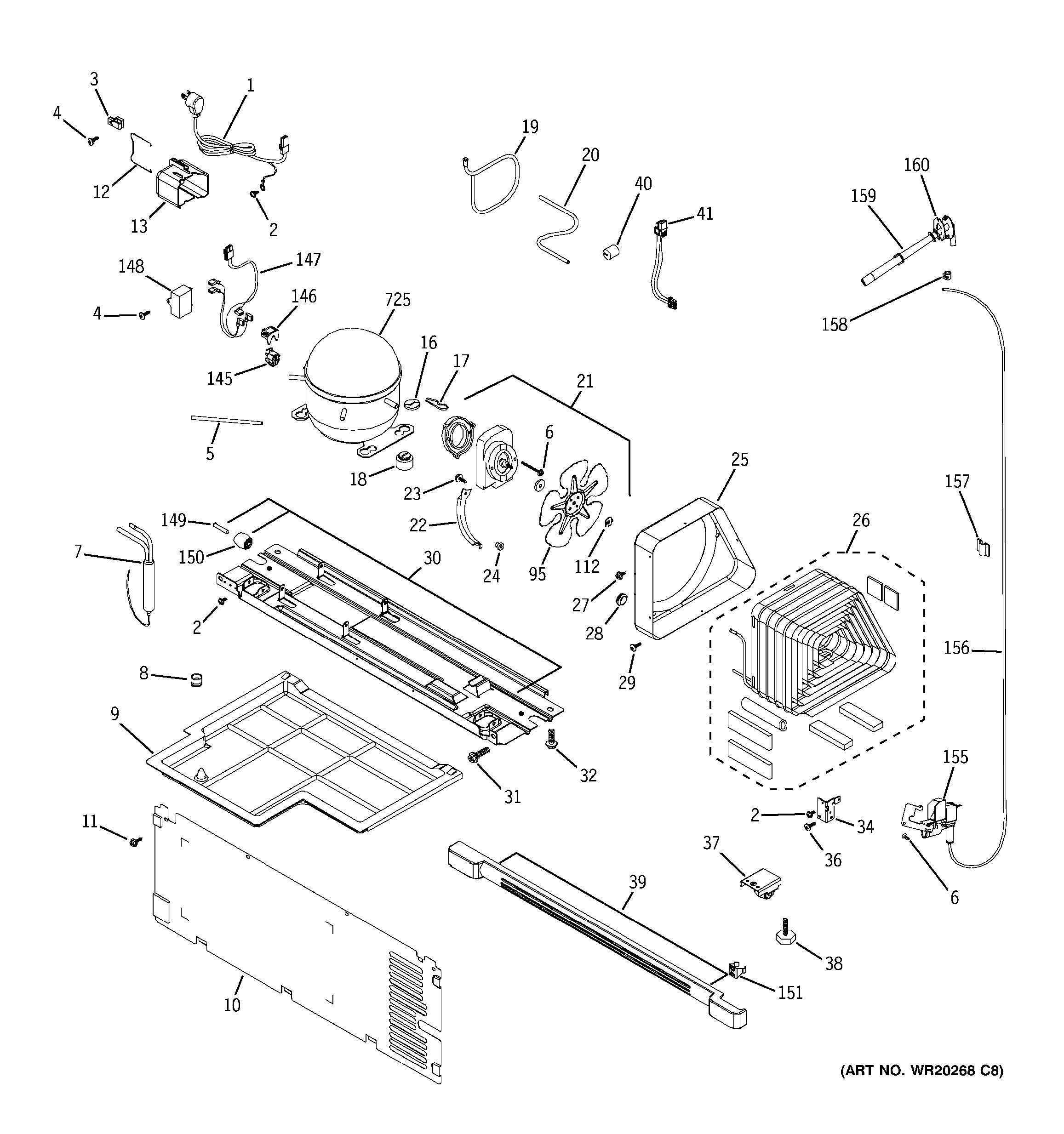 Assembly View for UNIT PARTS | GTH21KCXABB