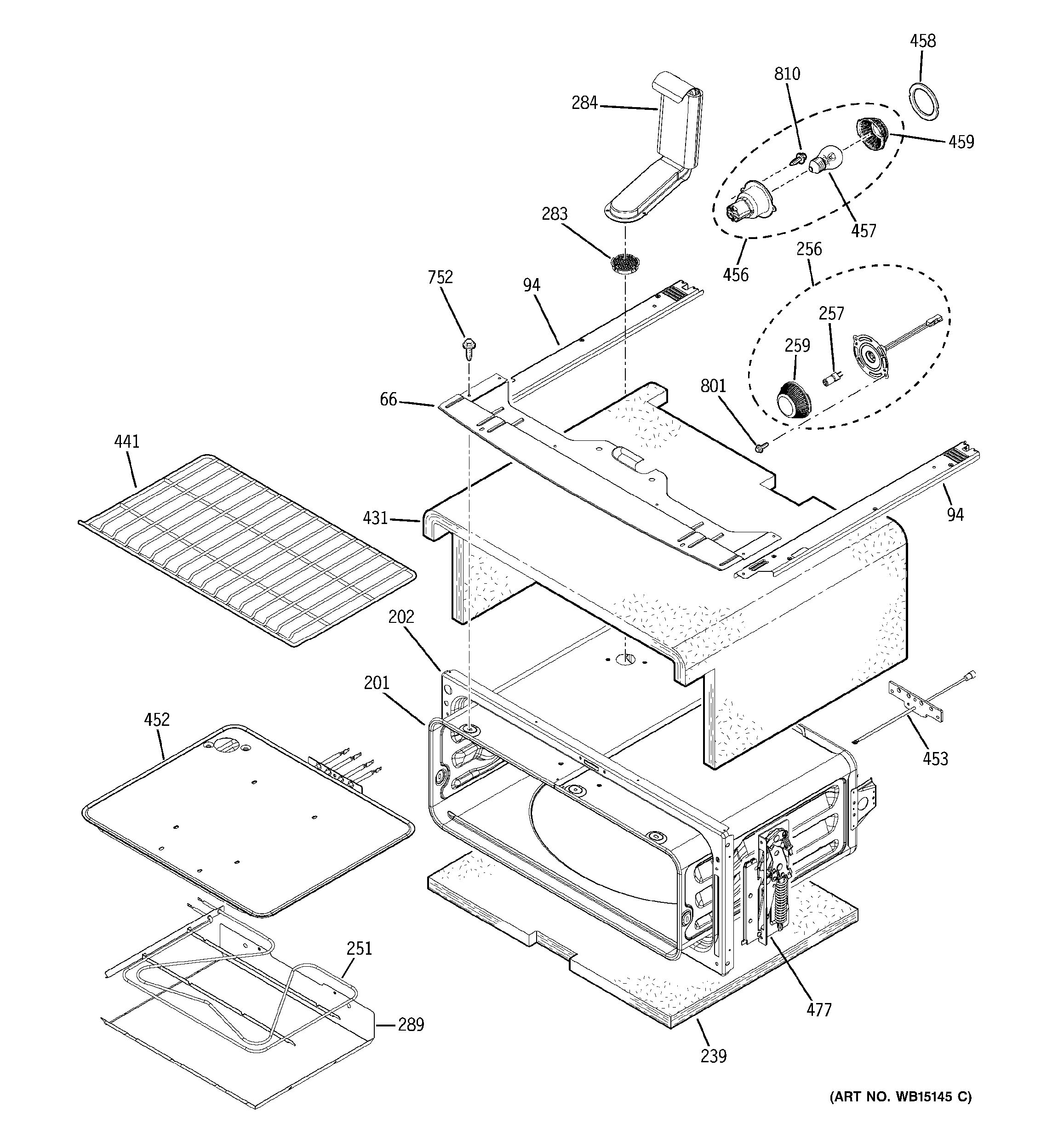 Assembly View for UPPER OVEN PB975DT1BB