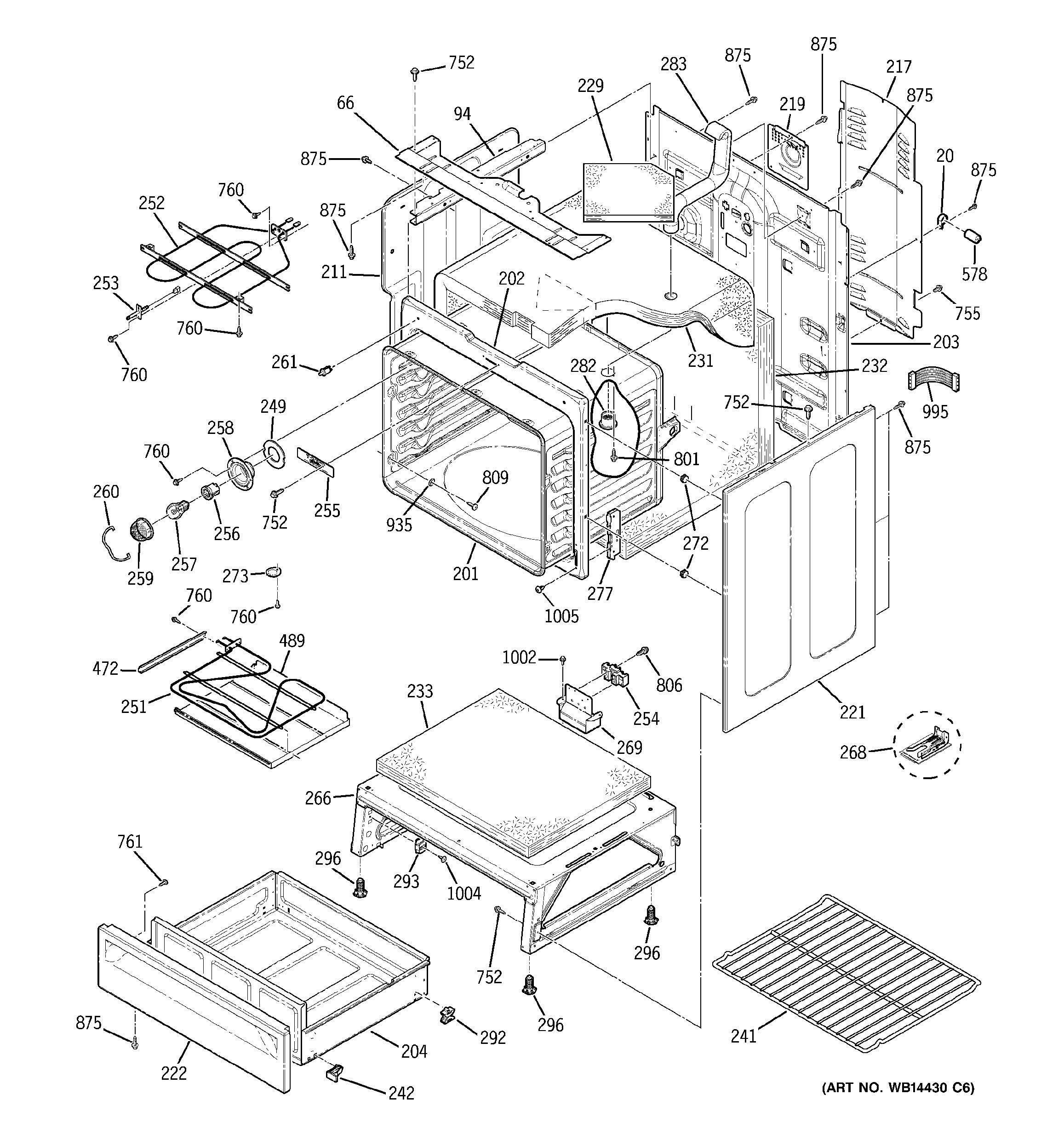 Assembly View for BODY PARTS | JBP77MM2BG